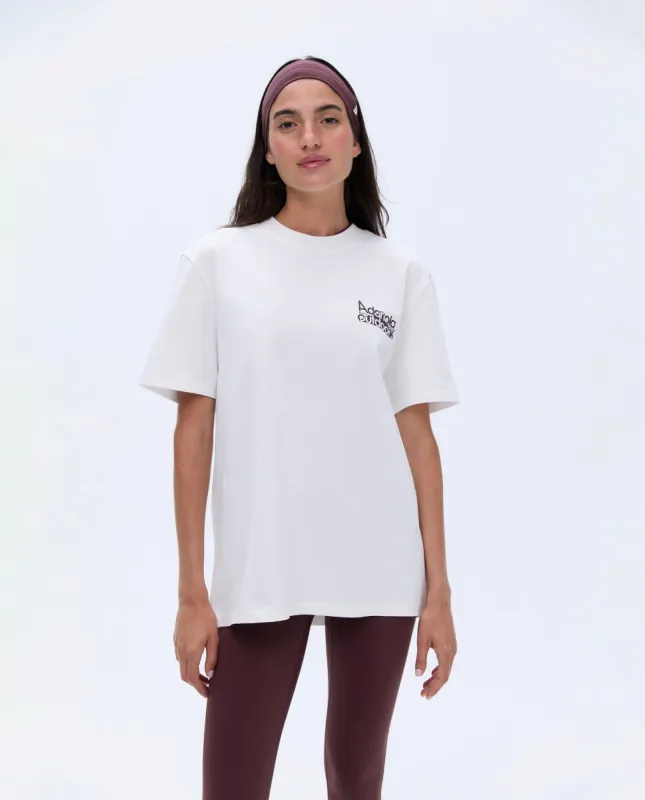 Trail Short Sleeve Oversized T-shirt - White sold by Adanola