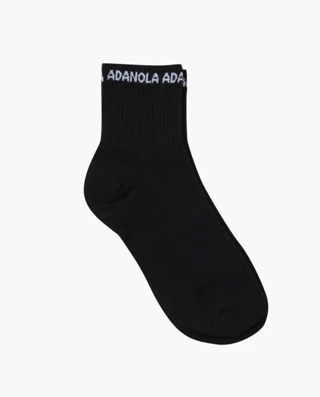 Mid-Length Socks - Black sold by Adanola