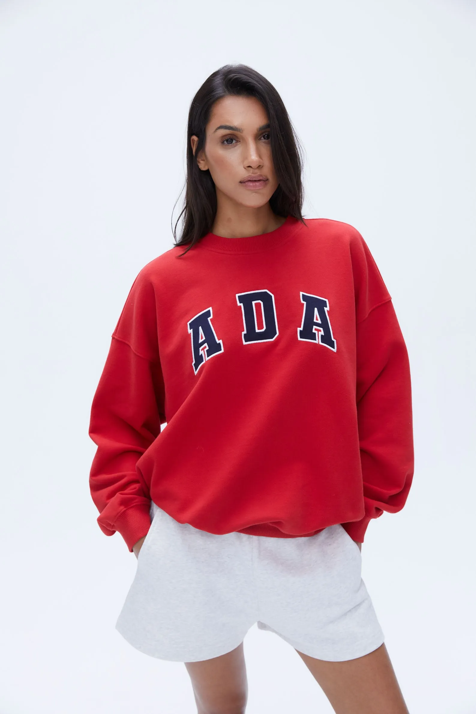 ADA Oversized Sweatshirt - Classic Red sold by Adanola
