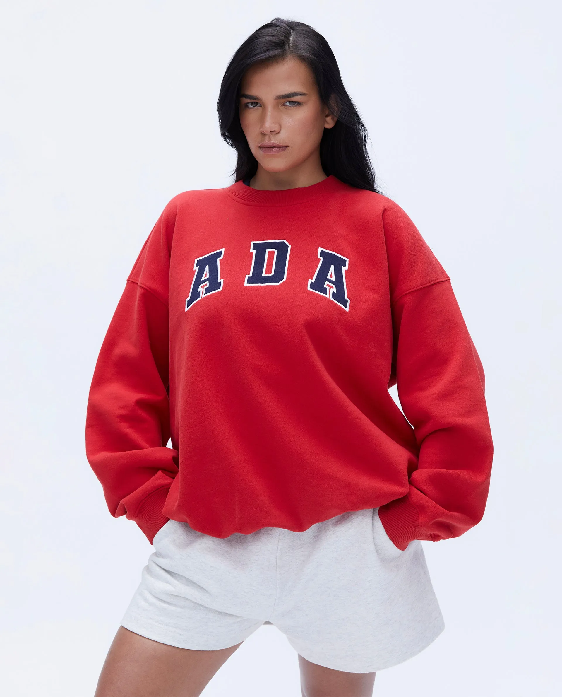 ADA Oversized Sweatshirt - Classic Red sold by Adanola product image thumbnail 4