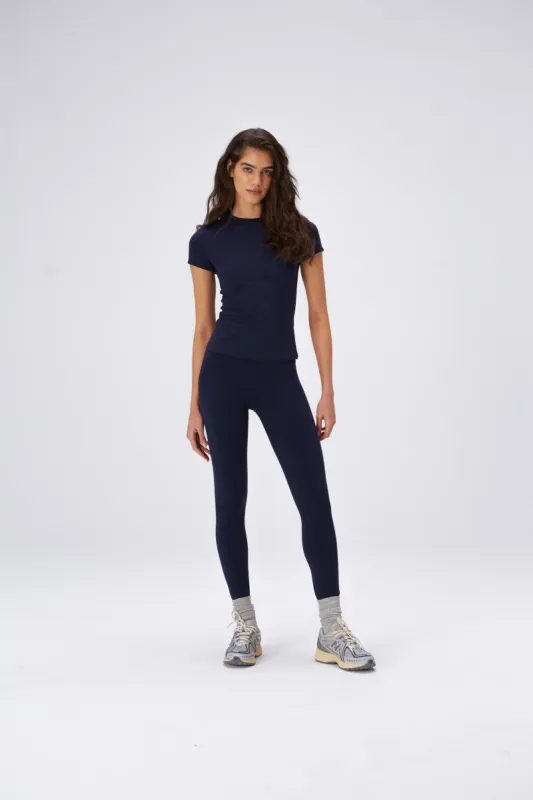 Ultimate Short Sleeve Top - Navy Blue sold by Adanola