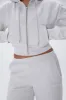 Low Rise Straight Leg Sweatpants - Light Grey Melange sold by Adanola