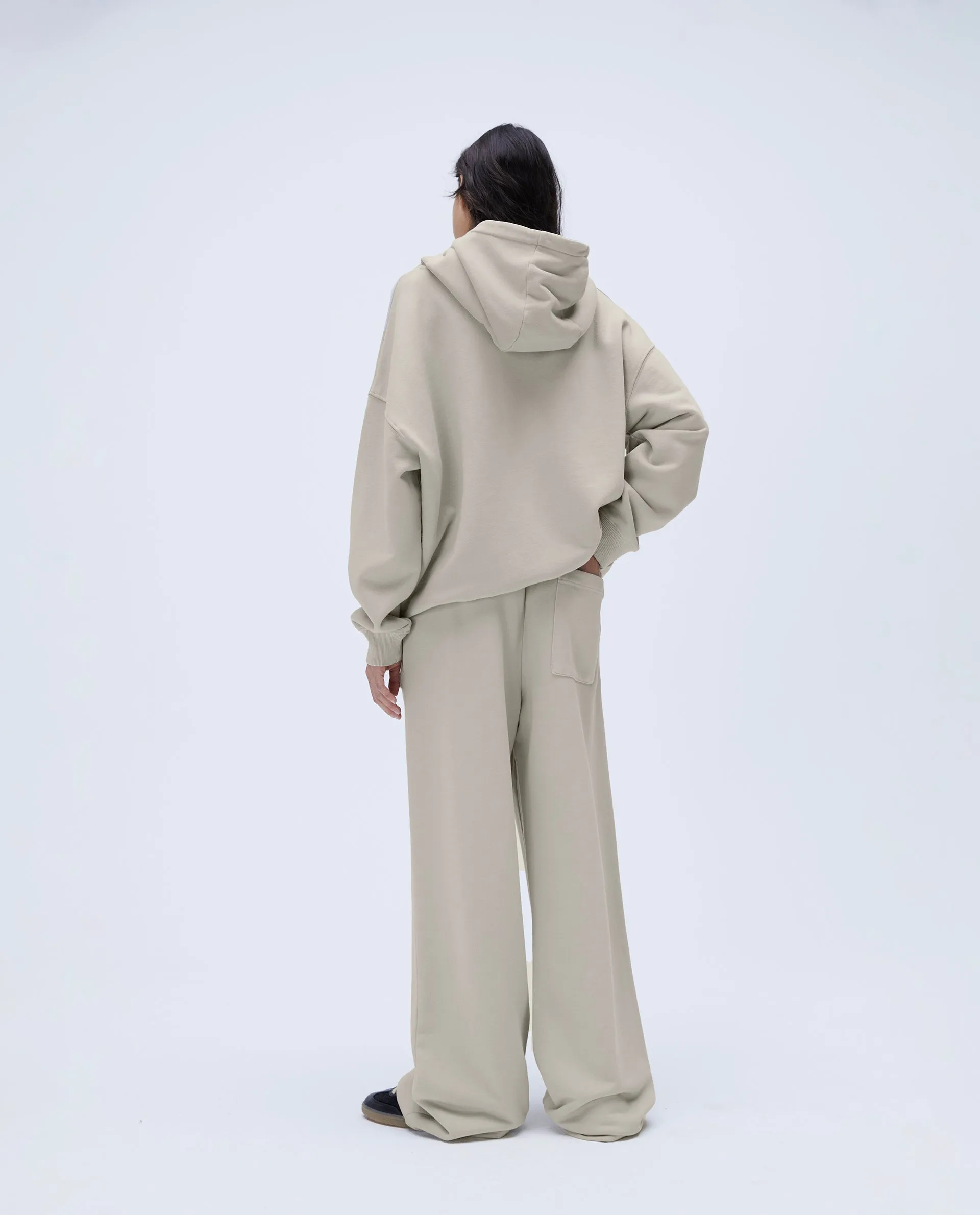 Distressed Varsity Oversized Hoodie - Washed Stone sold by Adanola product image thumbnail 5