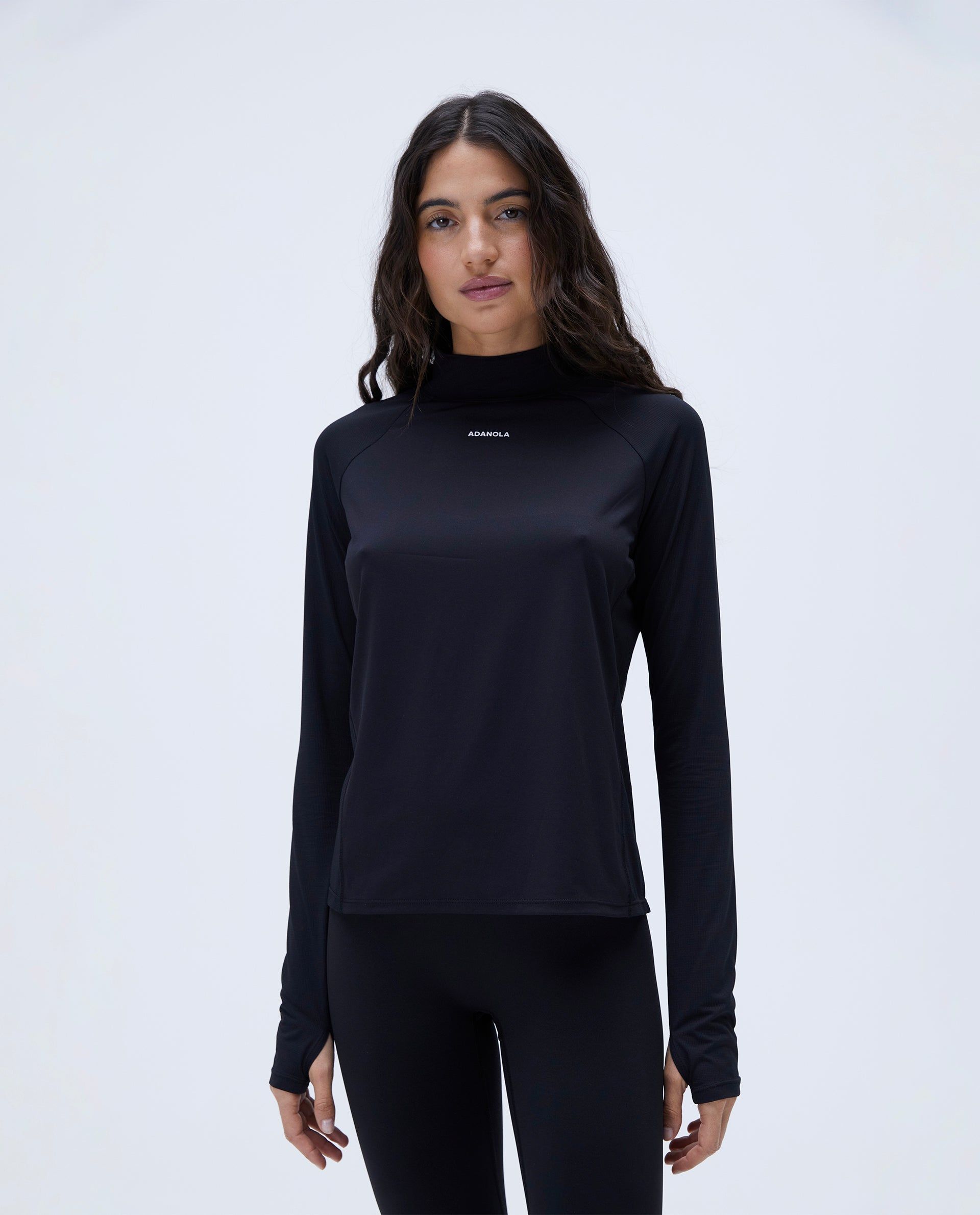 Base Layer Long Sleeve Top - Black sold by Adanola