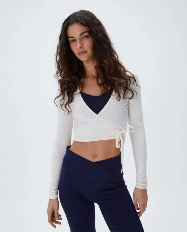 Wrap Cardigan - Marshmallow White sold by Adanola