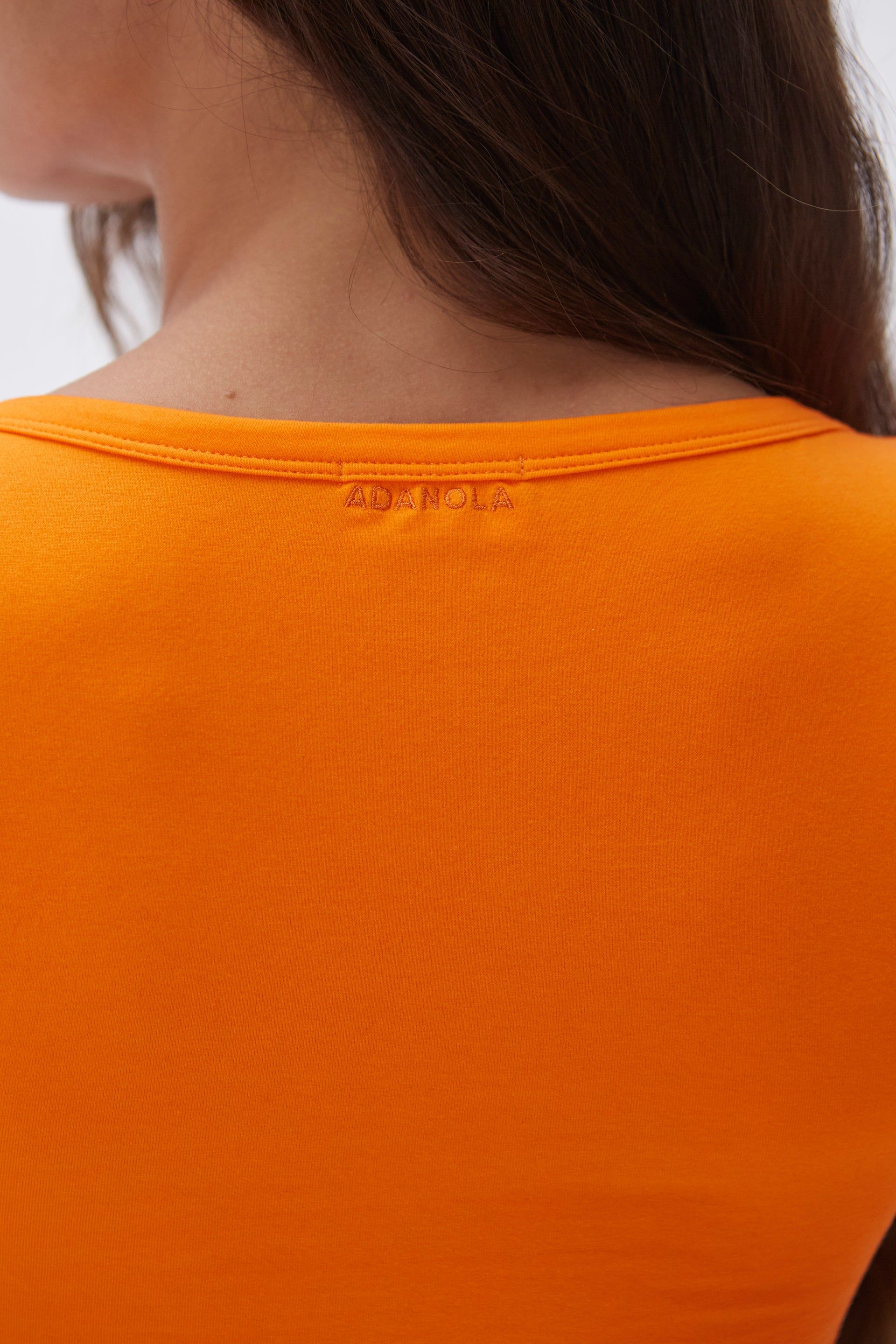Cotton Scoop Crop Top - Orange Peel sold by Adanola product image thumbnail 5