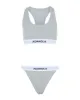 Branded Ribbed Thong - Grey Melange sold by Adanola