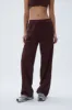 Branded Waistband Pant - Burgundy sold by Adanola