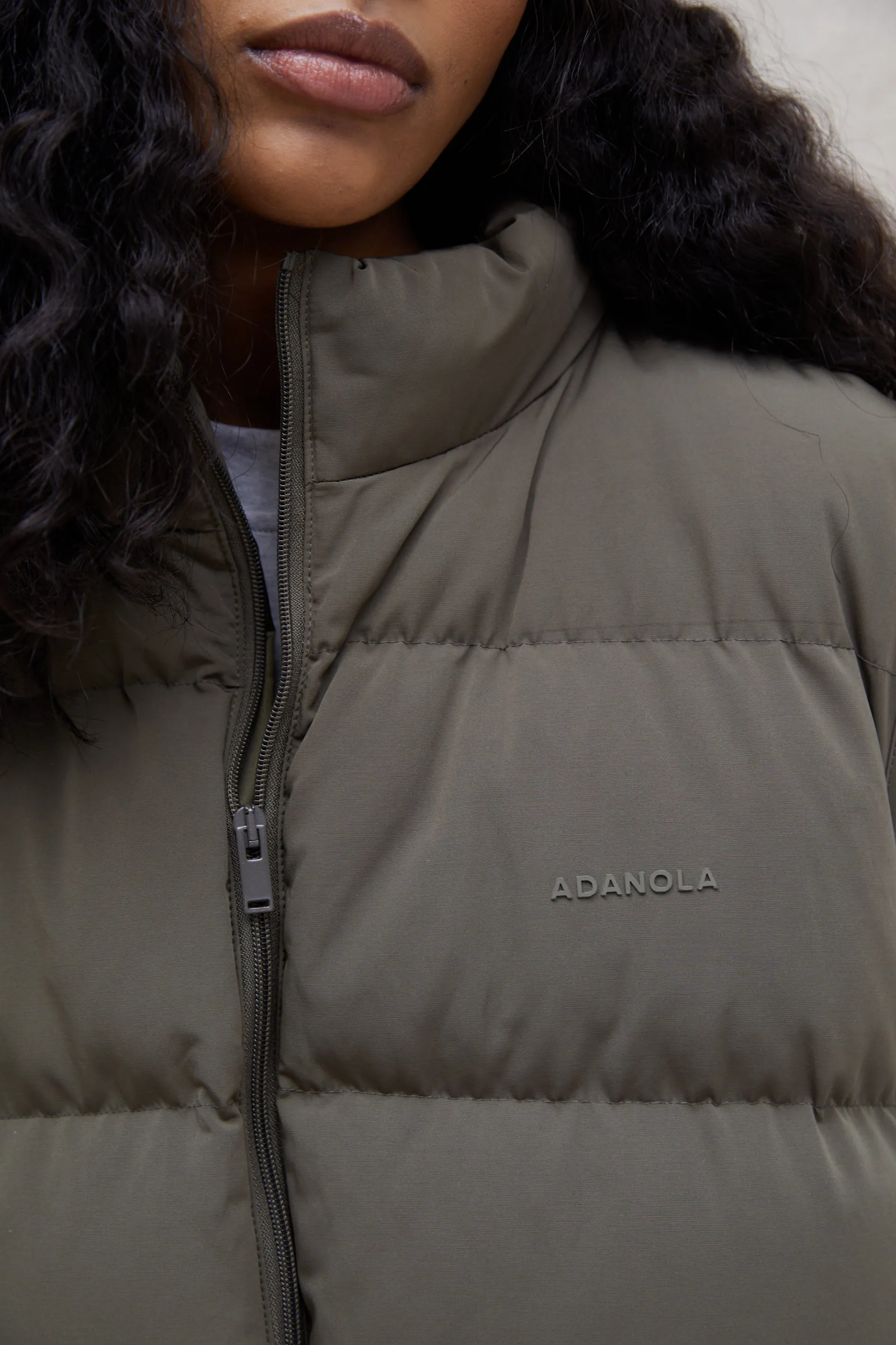 Boxy Gilet - Khaki Green sold by Adanola product image thumbnail 5