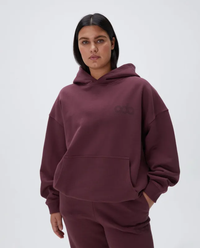 Performance Oversized Hoodie - Burgundy sold by Adanola