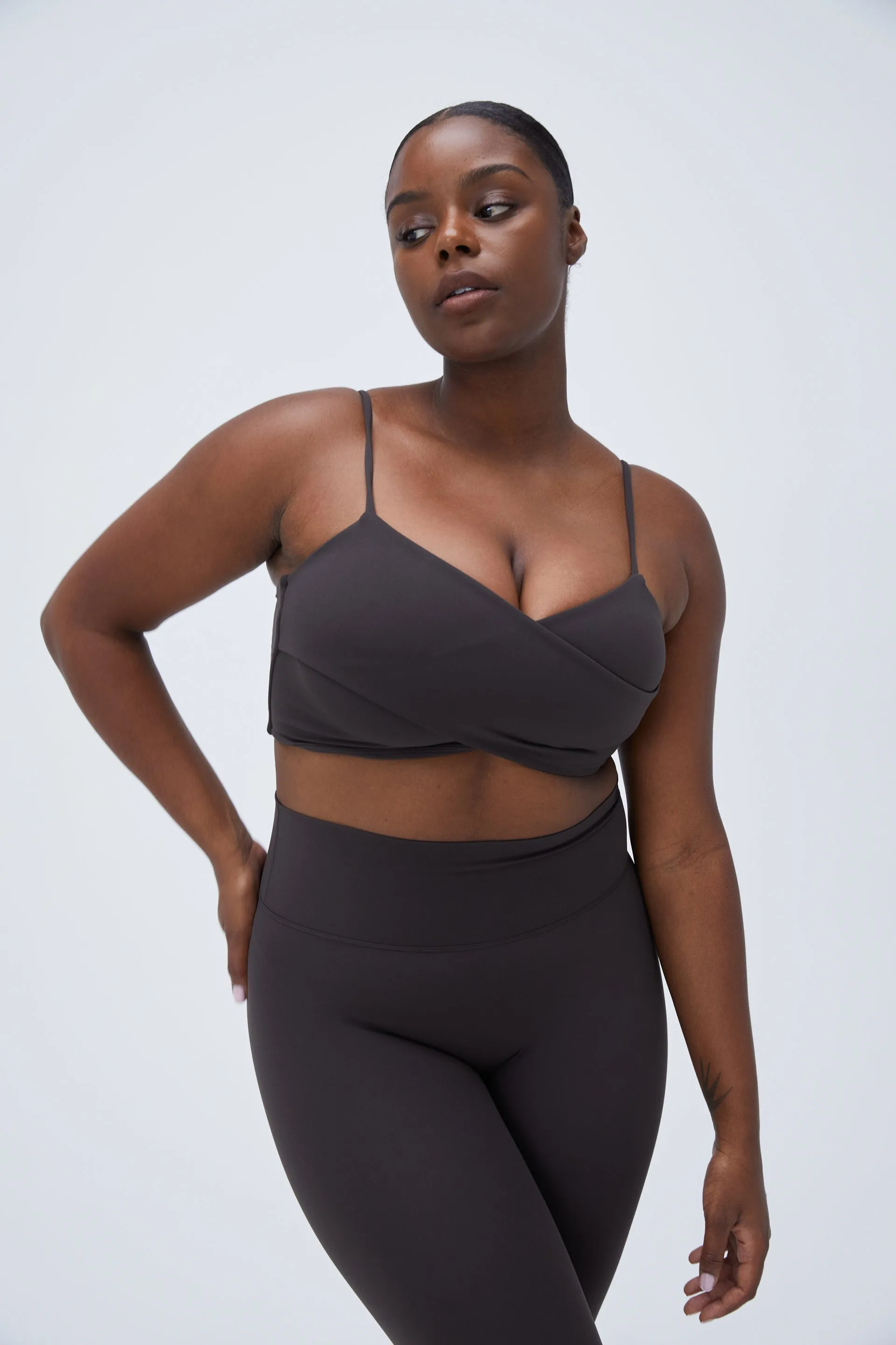 Ultimate Wrap Bra - Coffee Bean sold by Adanola