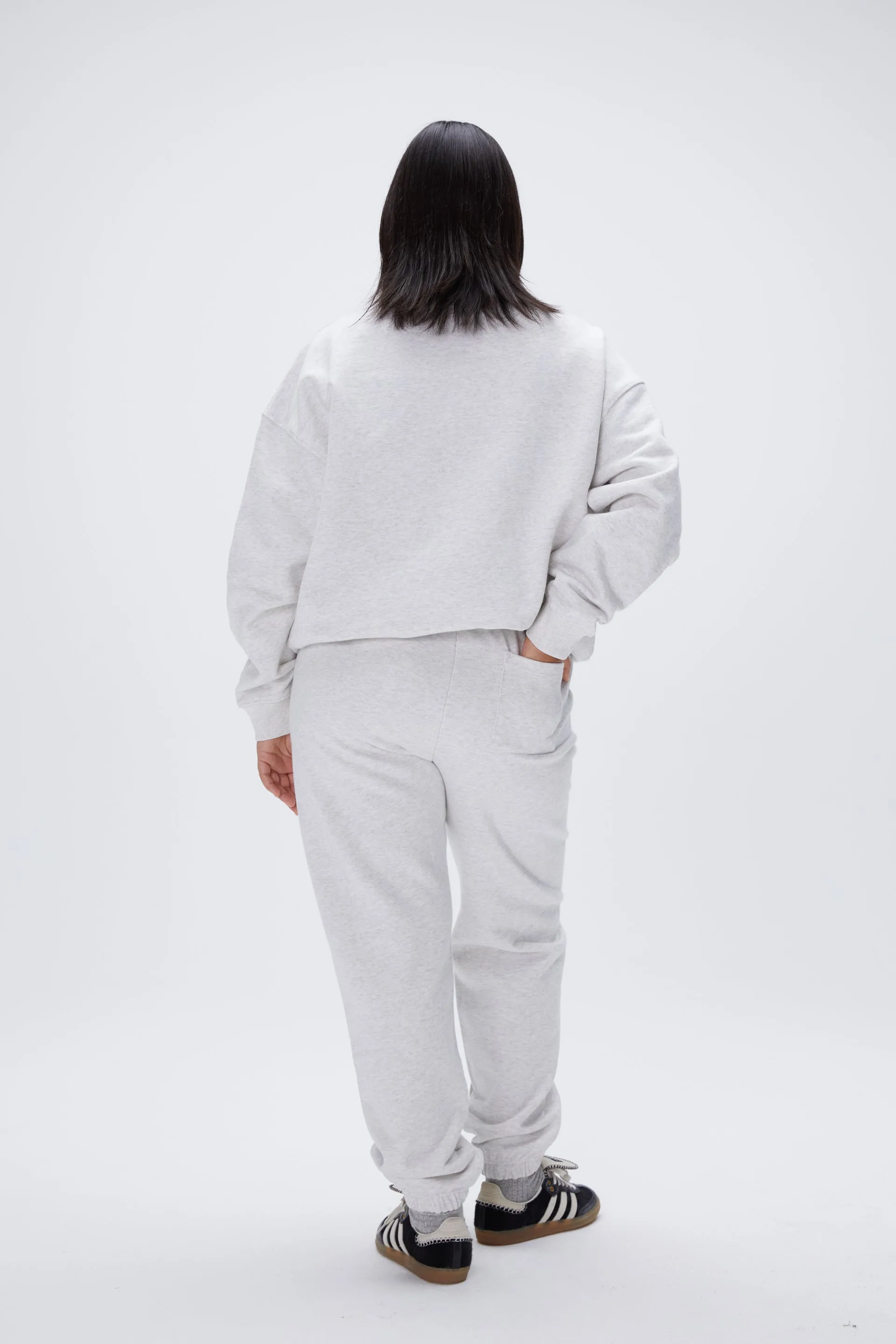 Performance Oversized Funnel Neck Zip Sweatshirt - Light