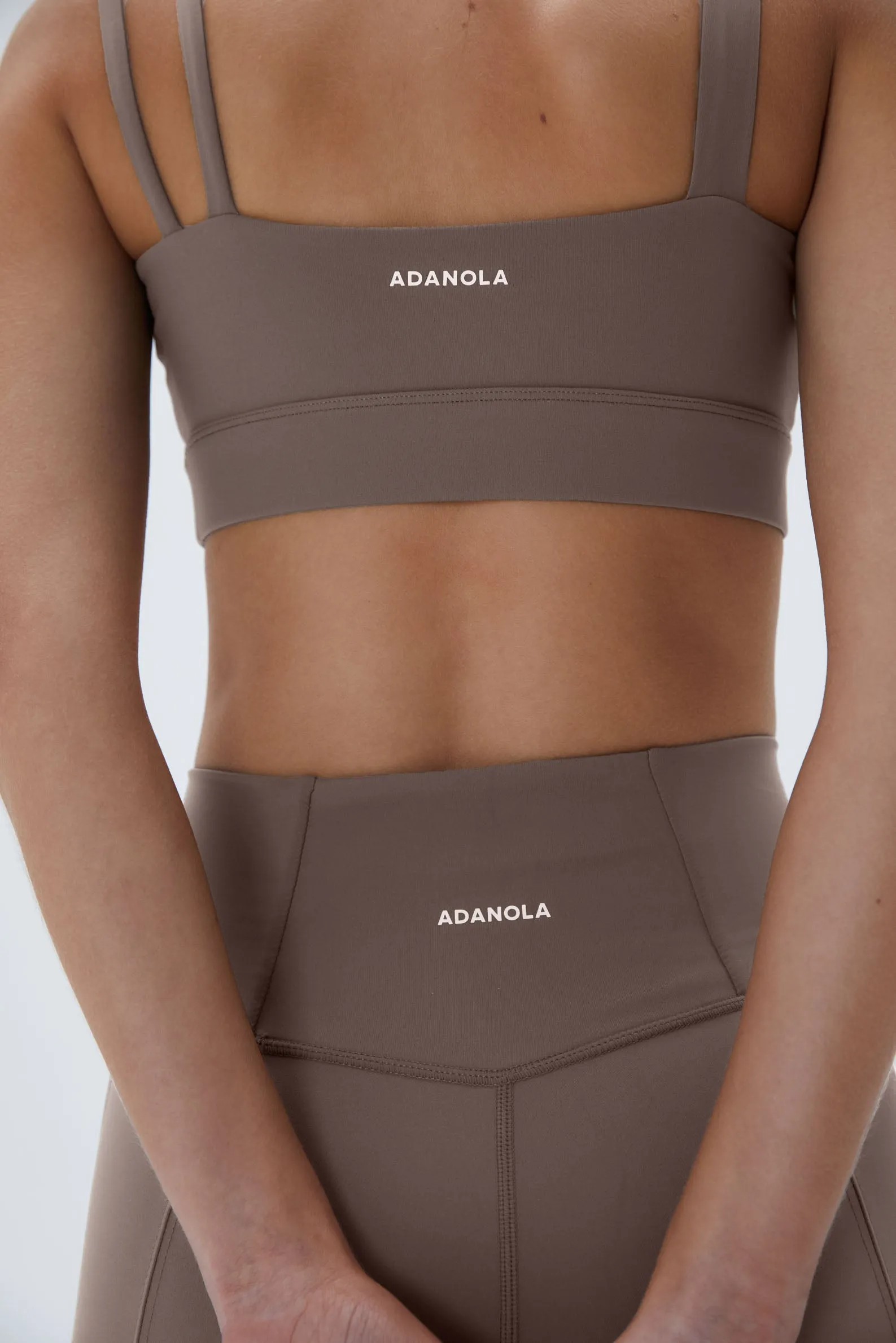 Ultimate Asymmetric Double Strap Bra - Cocoa Brown sold by Adanola product image thumbnail 3