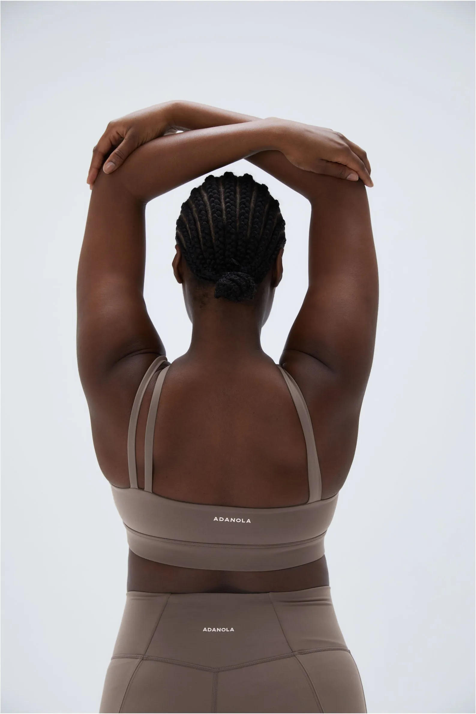Ultimate Asymmetric Double Strap Bra - Cocoa Brown sold by Adanola product image thumbnail 2