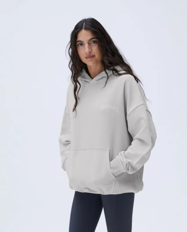 Outdoors Oversized Hoodie - Stone sold by Adanola
