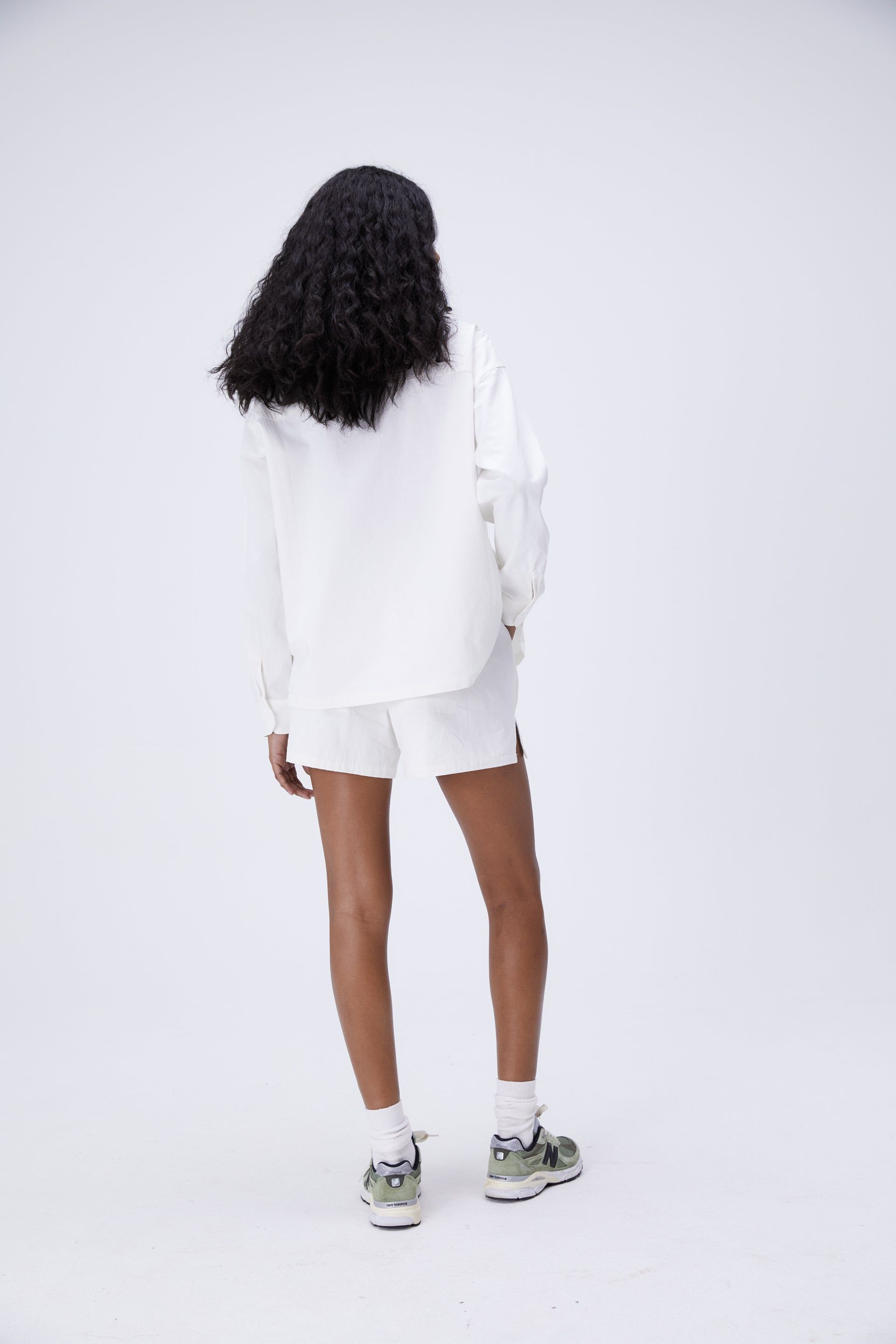 Oversized Cotton Shirt - White sold by Adanola product image thumbnail 2
