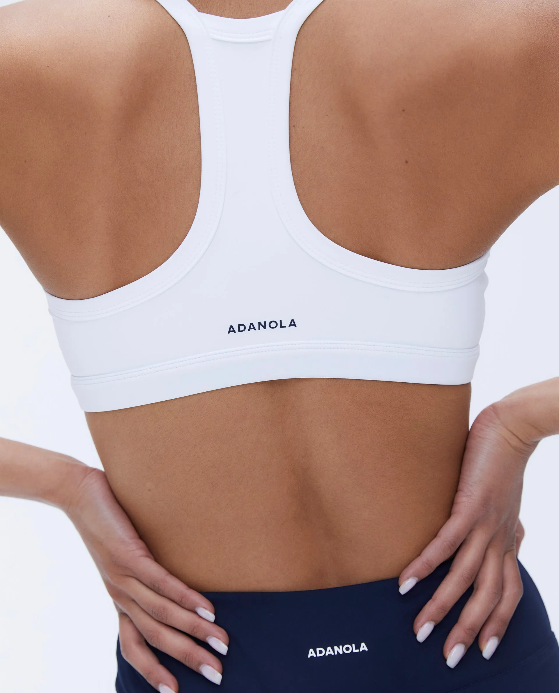 Ultimate Strappy Racer Bra - White sold by Adanola product image thumbnail 3