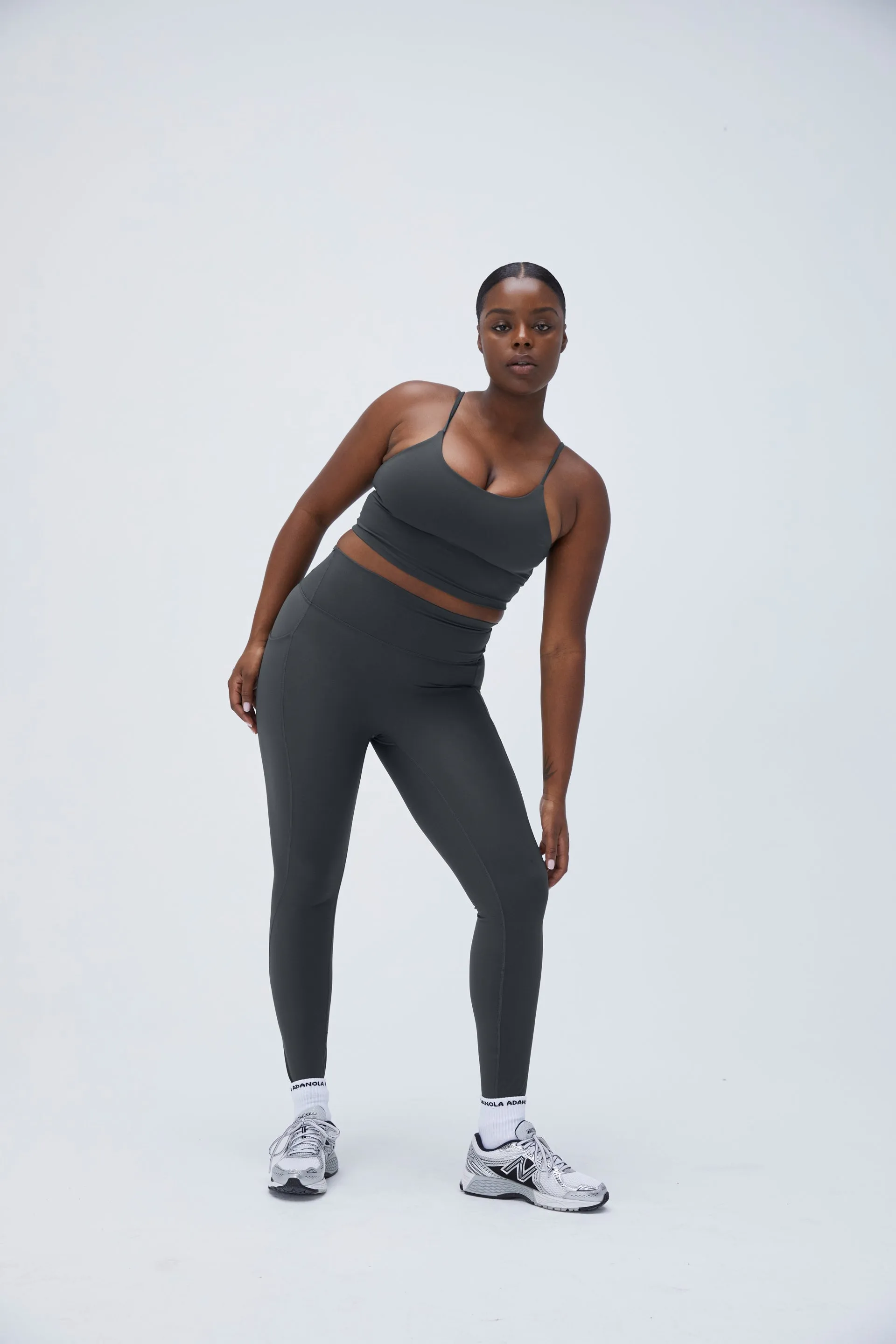 Ultimate Pocket Leggings - Graphite Grey sold by Adanola