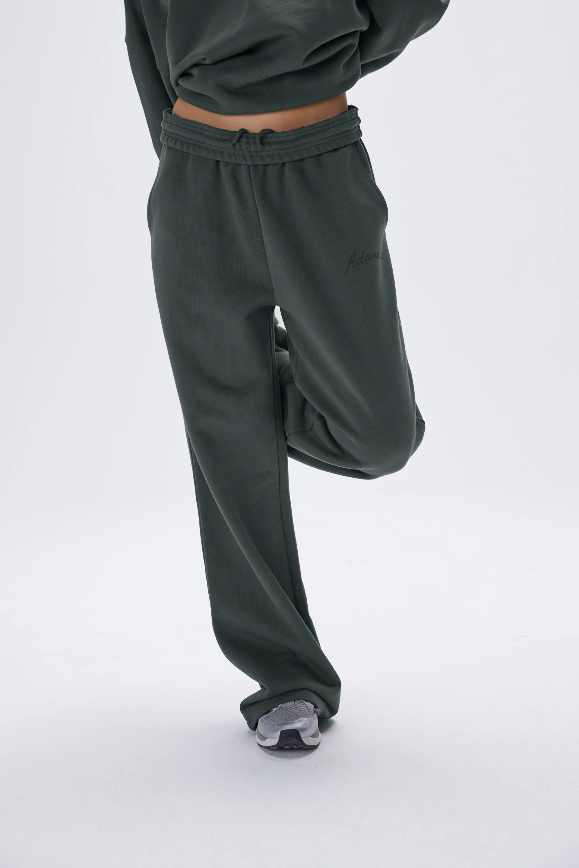 Freehand Straight Leg Sweatpants - Mineral Green sold by Adanola product image thumbnail 2