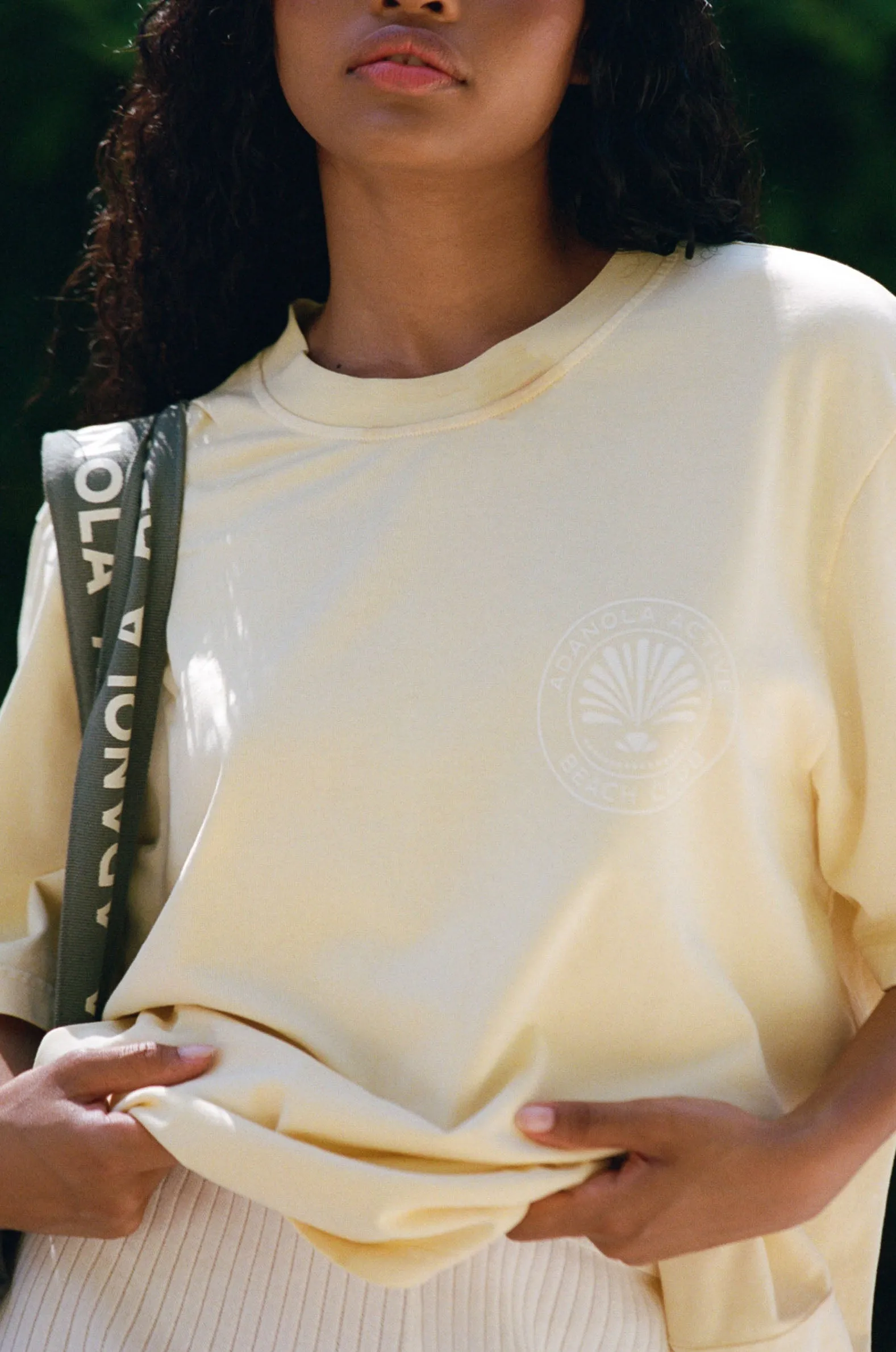 Vacation Short Sleeve Oversized T-Shirt - Butter Yellow sold by Adanola product image thumbnail 4