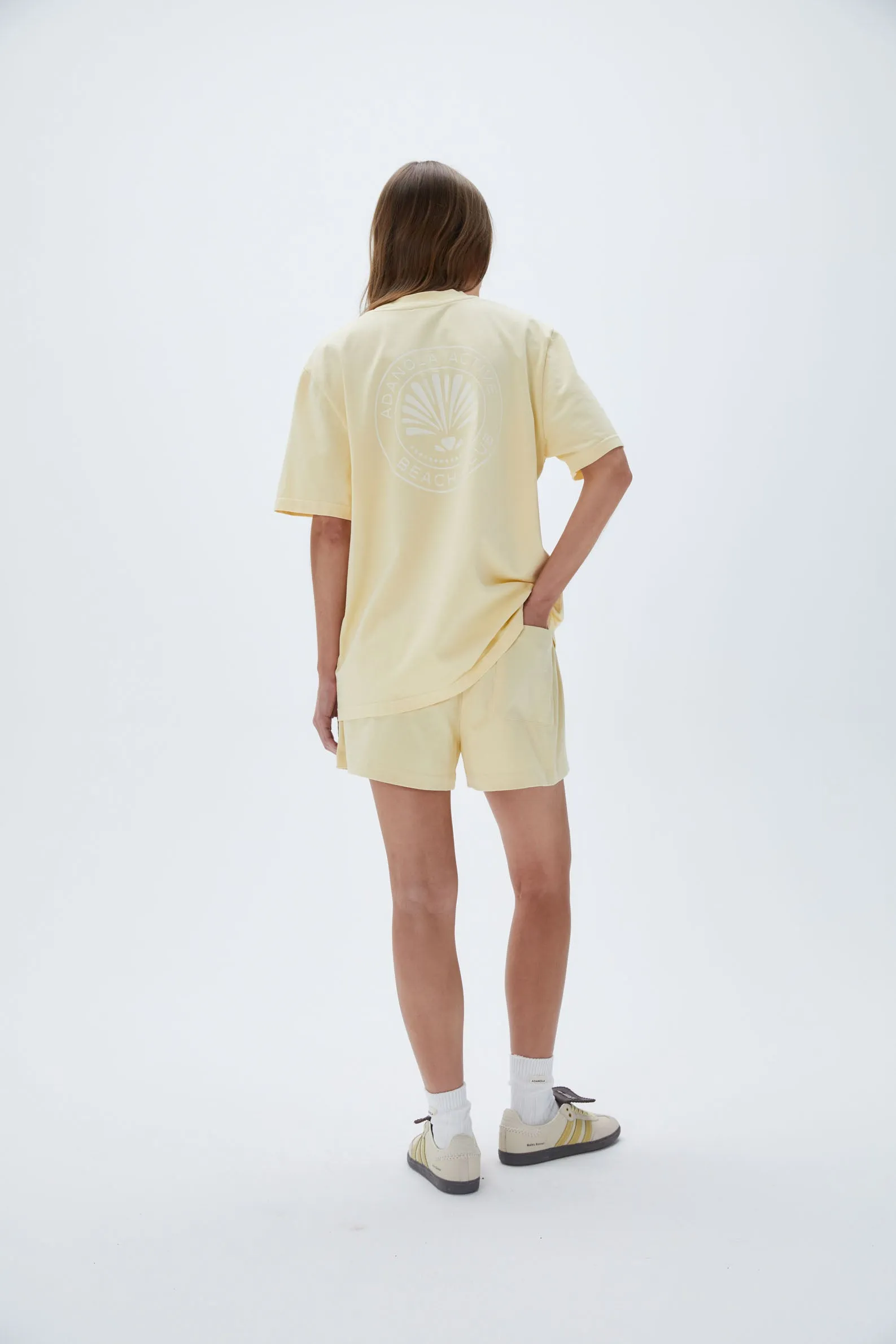 Vacation Short Sleeve Oversized T-Shirt - Butter Yellow sold by Adanola product image thumbnail 5