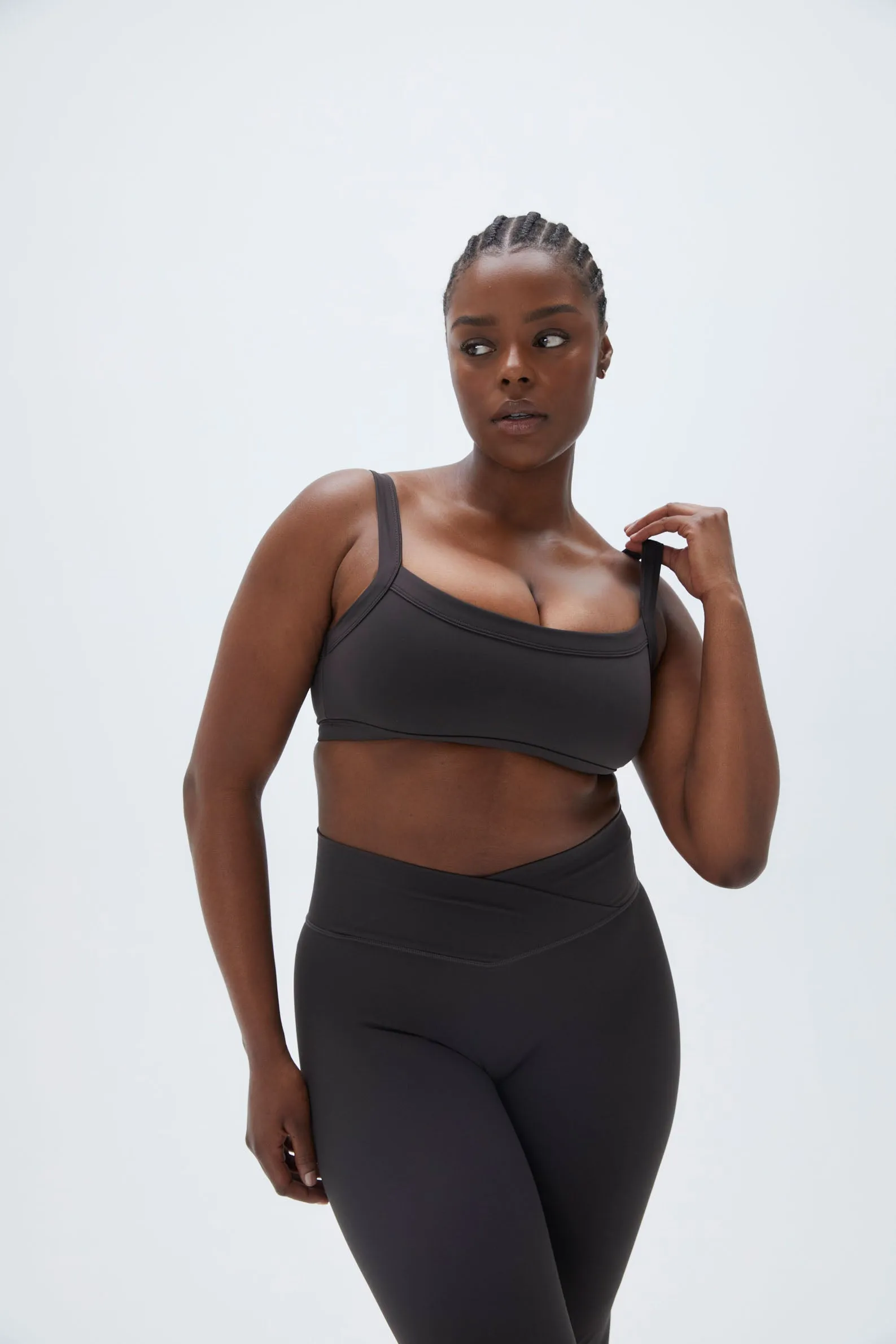 Ultimate Wide Binding Bra - Coffee Bean sold by Adanola