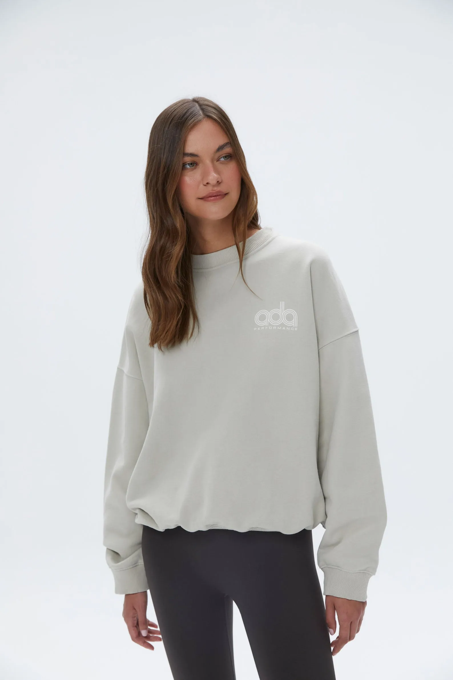 Performance Oversized Sweatshirt - Stone sold by Adanola