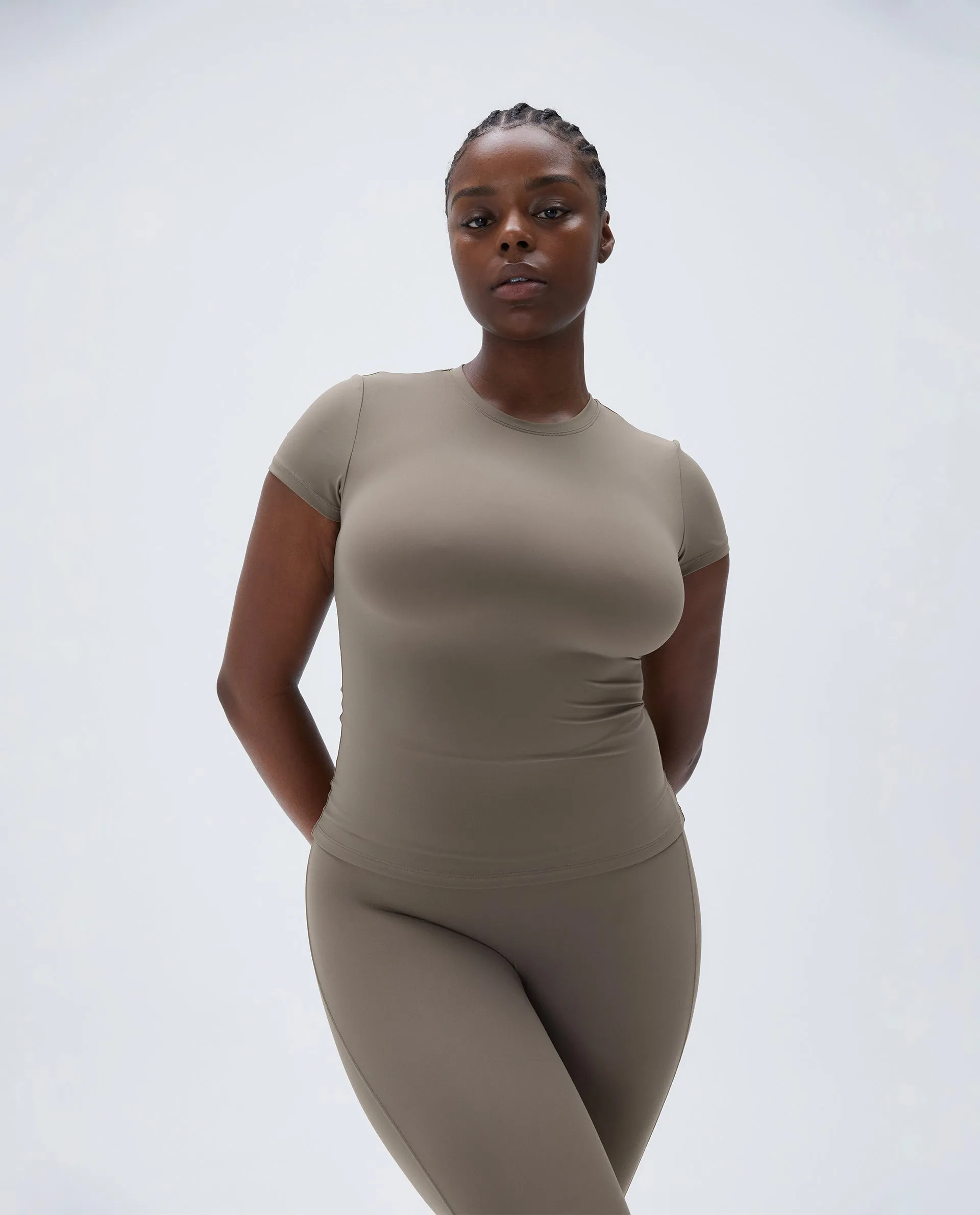 Ultimate Short Sleeve Top - Cocoa Brown sold by Adanola