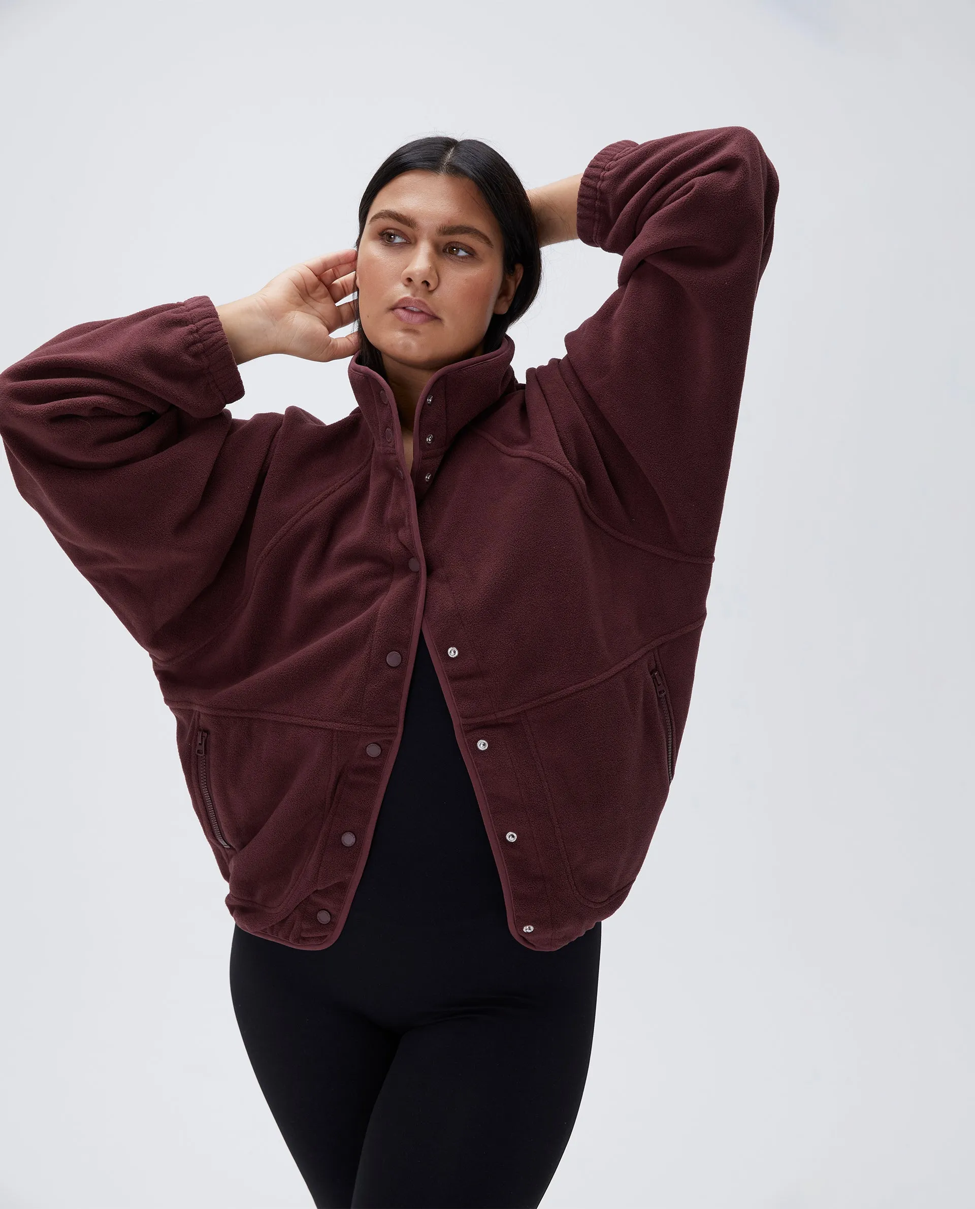 Polar Fleece- Burgundy sold by Adanola