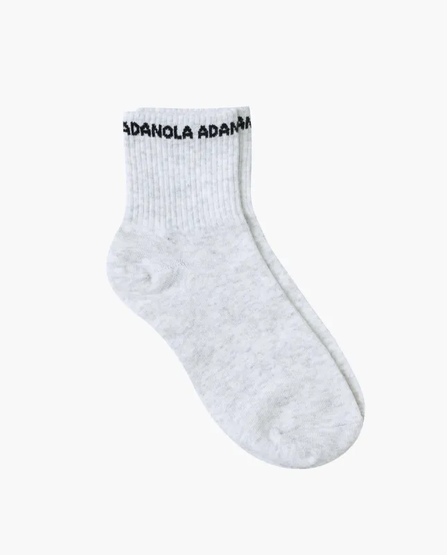 Mid-Length Socks - Grey sold by Adanola