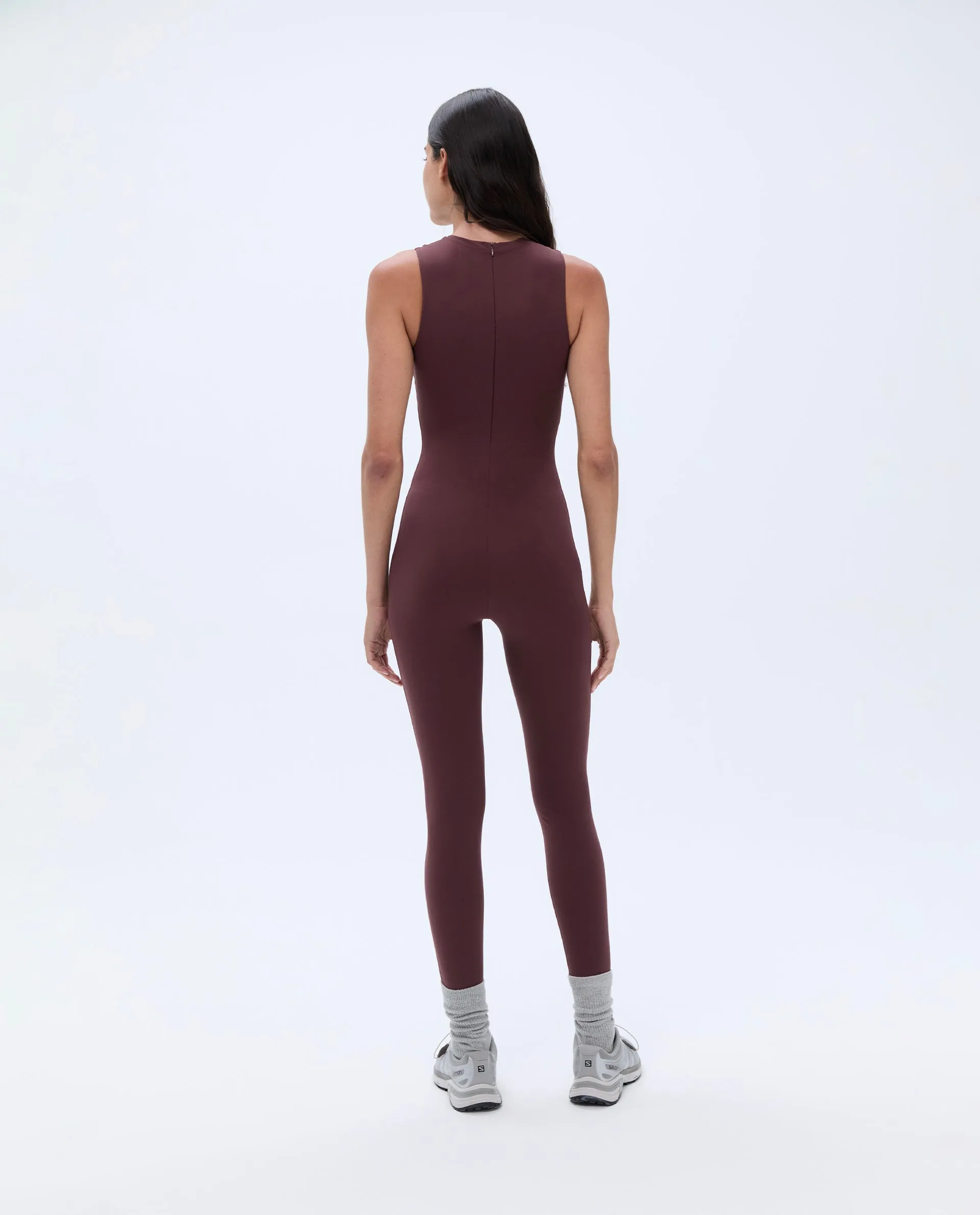 Ultimate Sleeveless Unitard - Burgundy sold by Adanola product image thumbnail 2