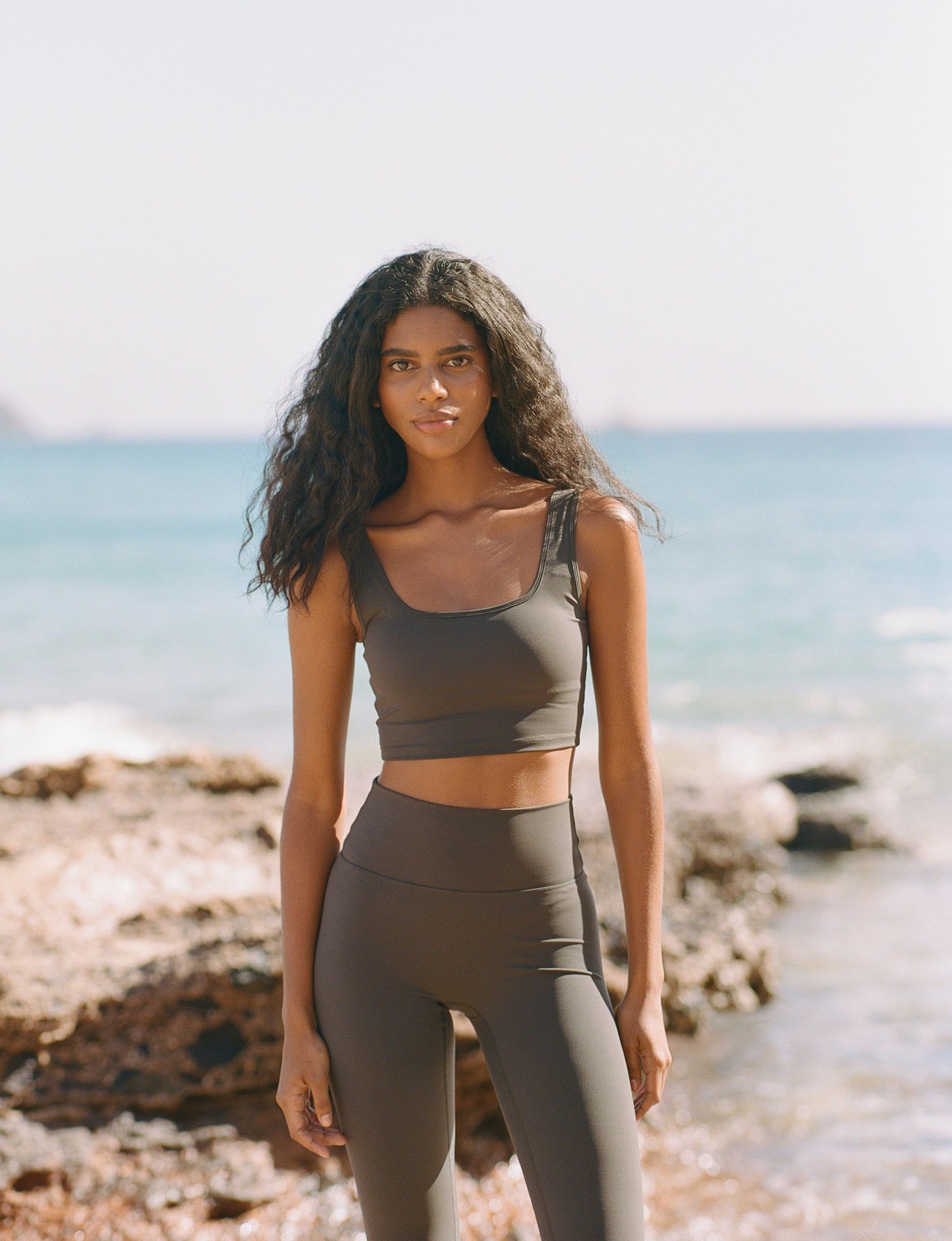 Ultimate Square Neck Bra - Graphite Grey sold by Adanola product image thumbnail 3