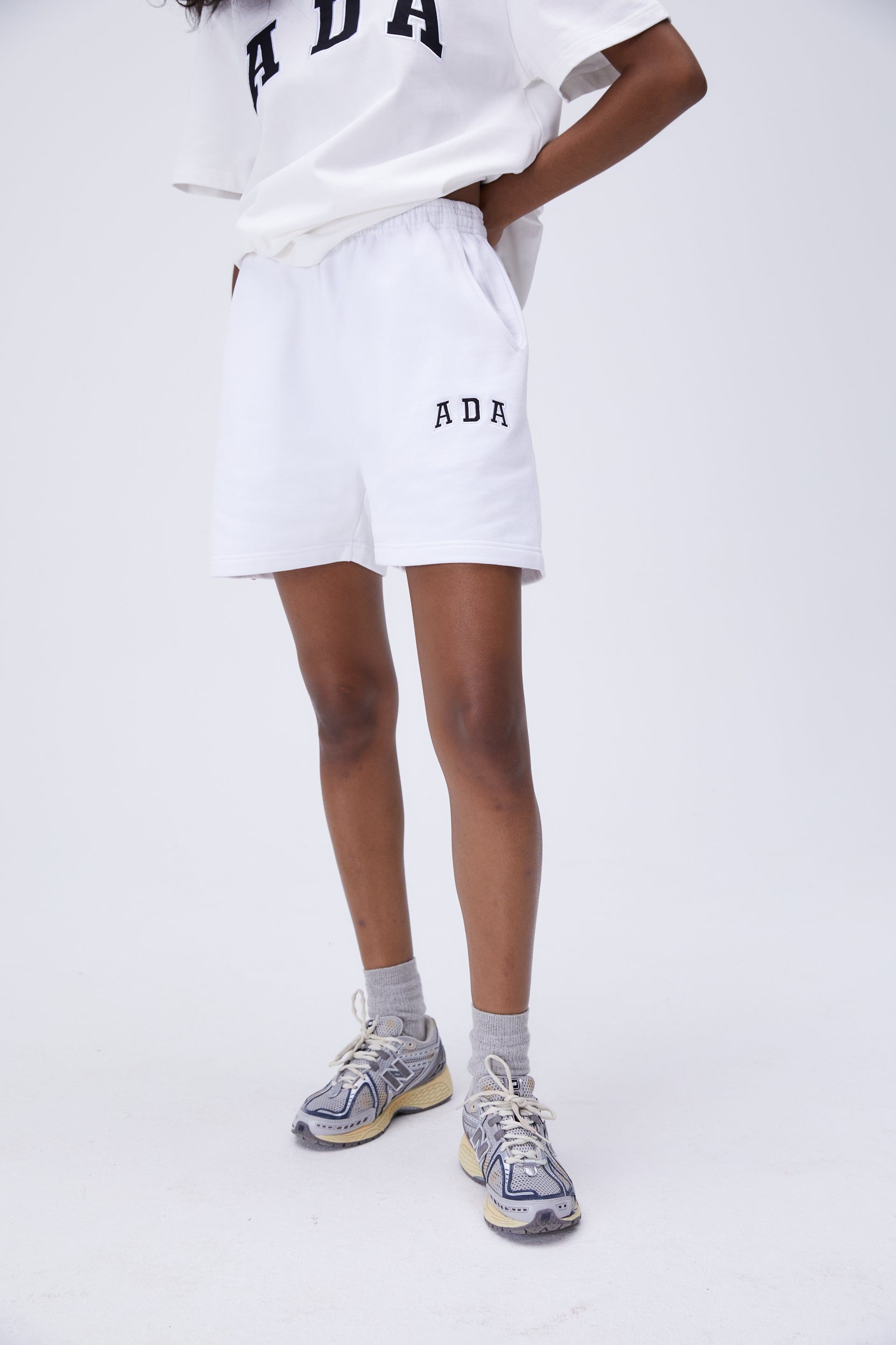 ADA Sweat Shorts - White sold by Adanola product image thumbnail 4