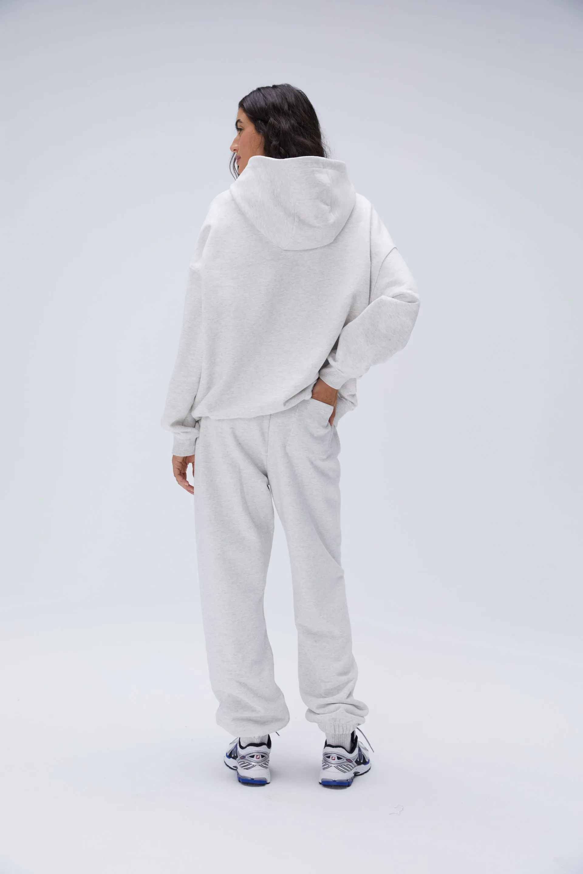 Sportswear Oversized Hoodie - Light Grey Melange sold by Adanola product image thumbnail 4