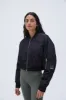 Crop Bomber Jacket - Black sold by Adanola