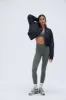 Crop Bomber Jacket - Black sold by Adanola