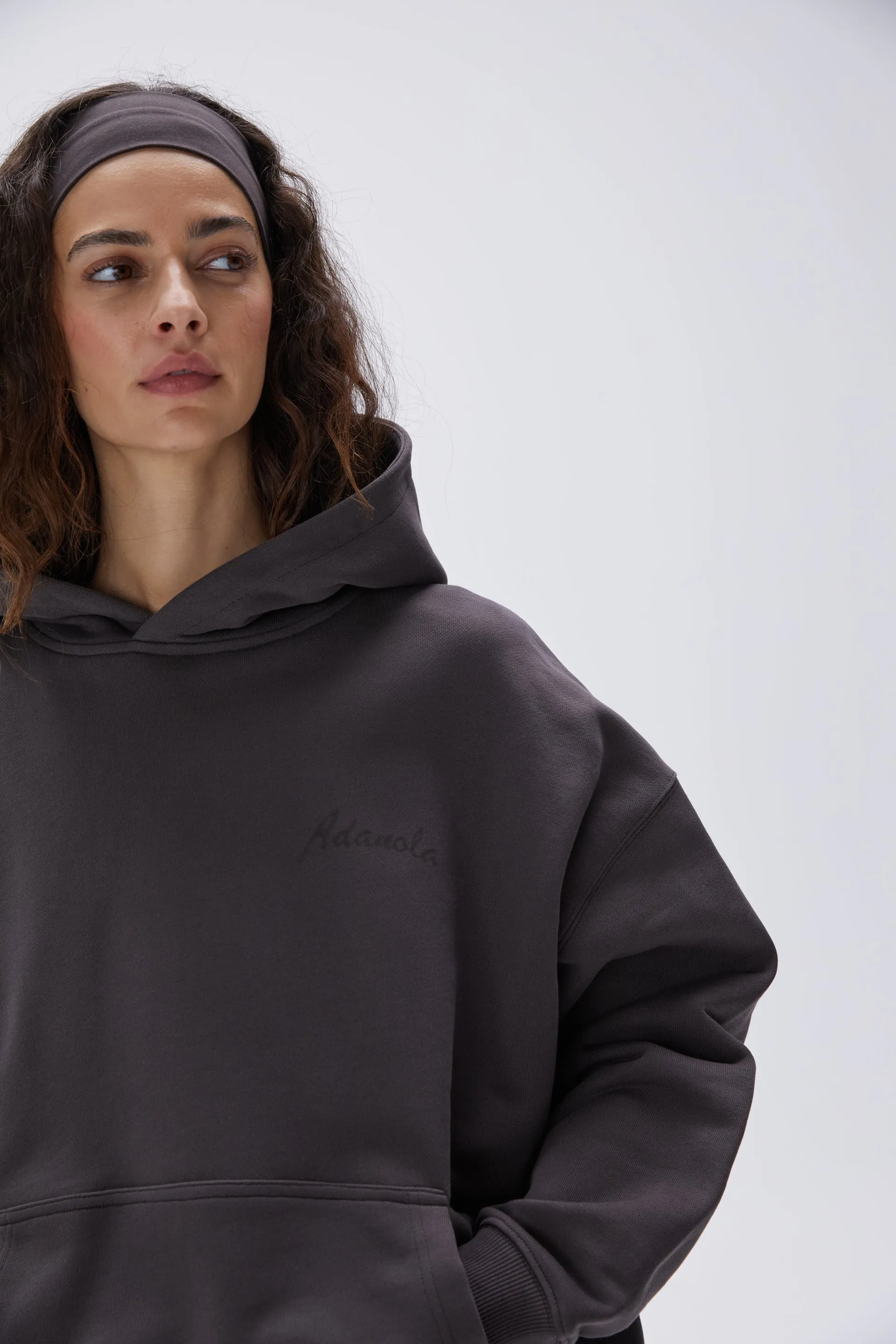 Freehand Oversized Hoodie - Coffee Bean sold by Adanola product image thumbnail 3