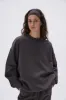 Freehand Oversized Sweatshirt - Coffee Bean sold by Adanola