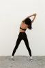 Ultimate Piping Leggings - Black/Cream sold by Adanola