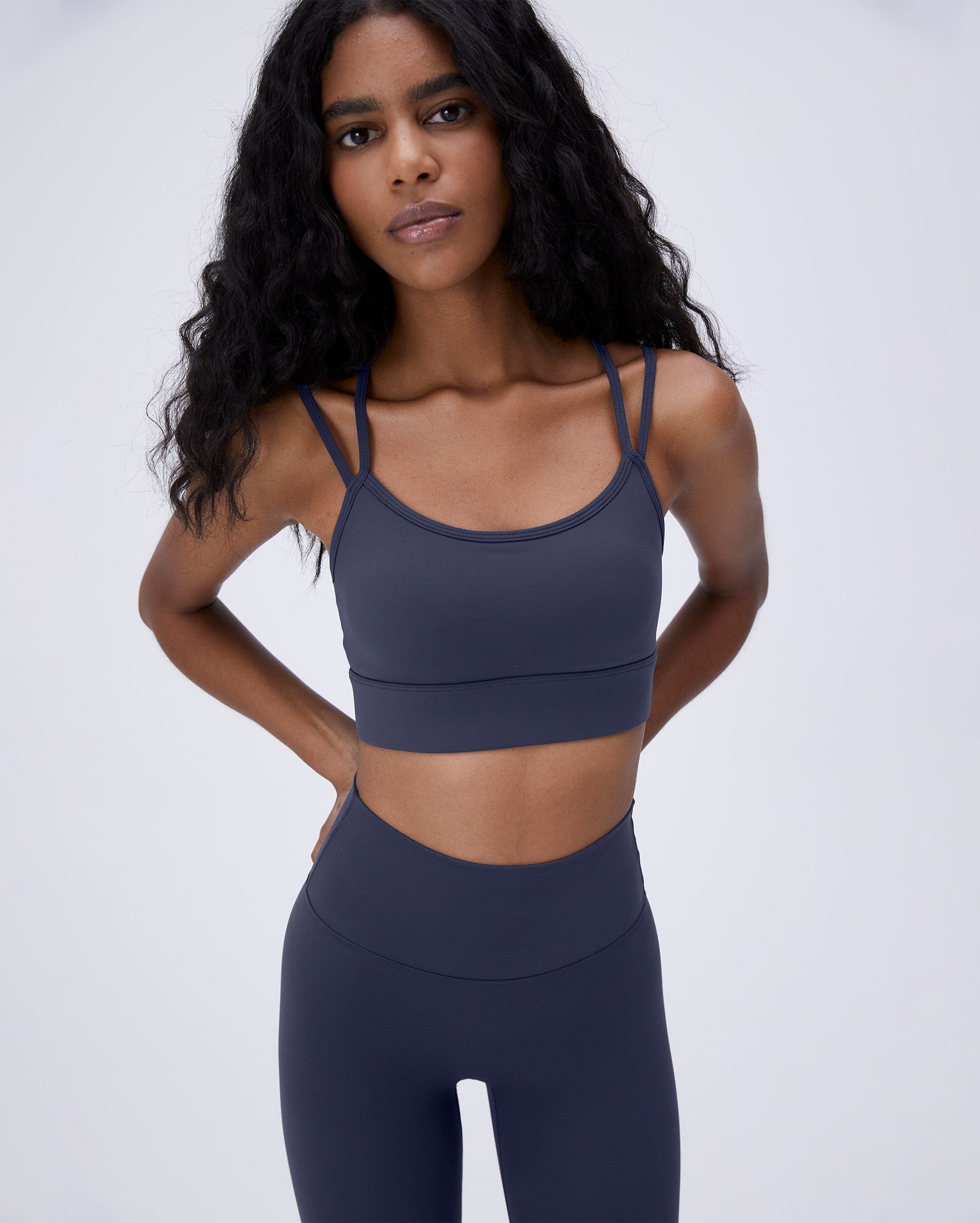 Double Strap Bra - Midnight Blue sold by Adanola