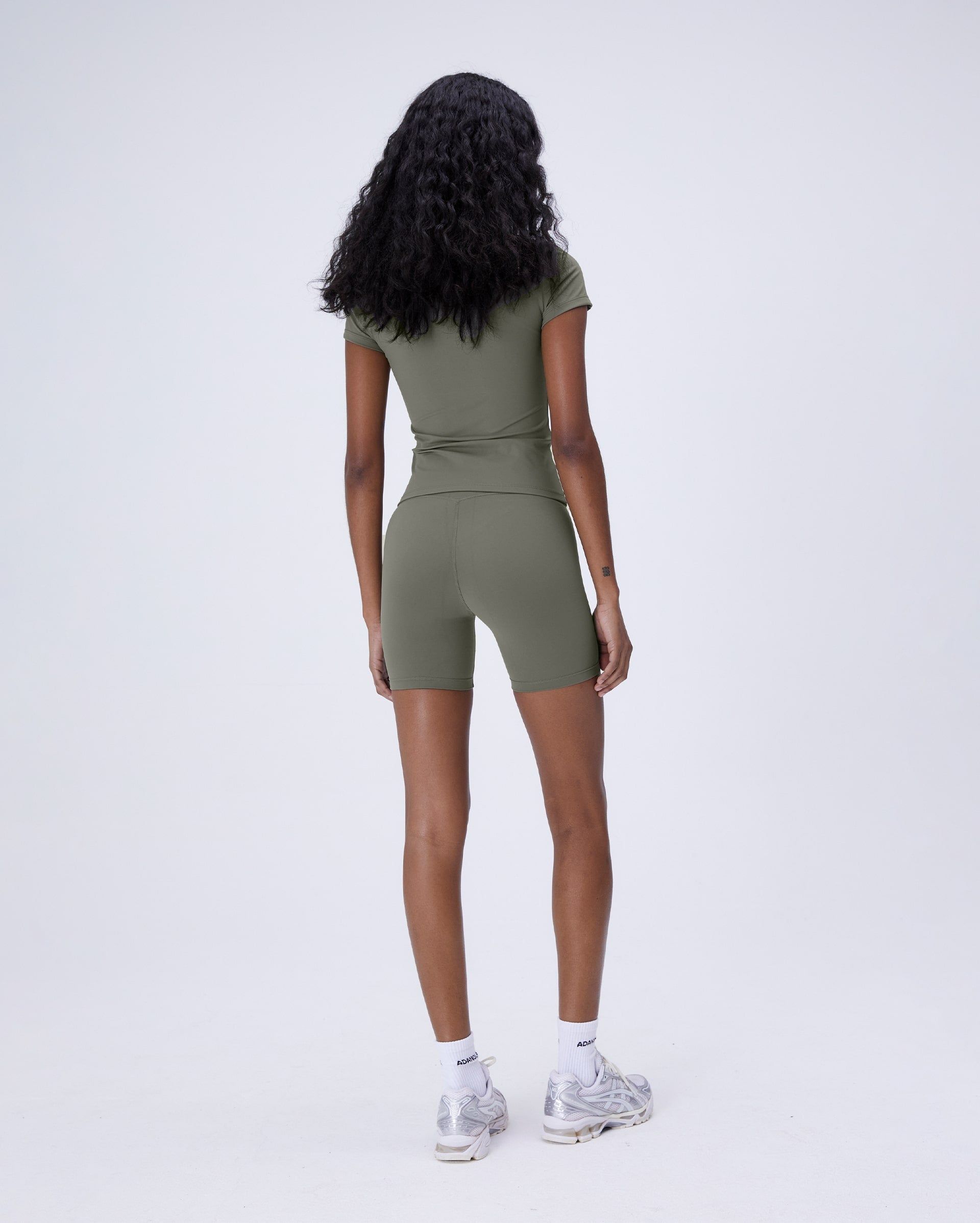 Ultimate Short Sleeve Longline Top - Olive Green sold by Adanola product image thumbnail 2