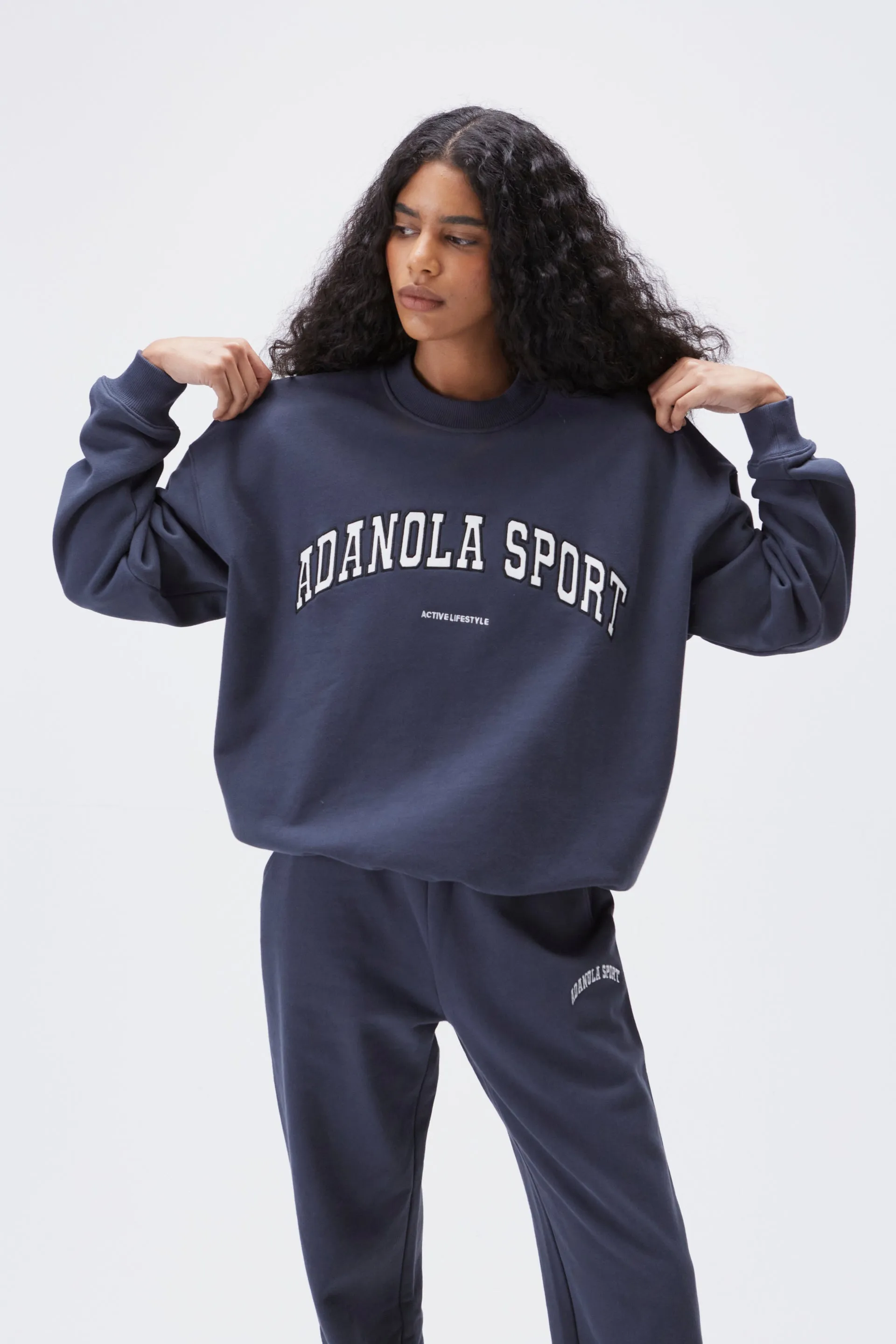 AS Oversized Sweatshirt - Midnight Blue sold by Adanola product image thumbnail 5