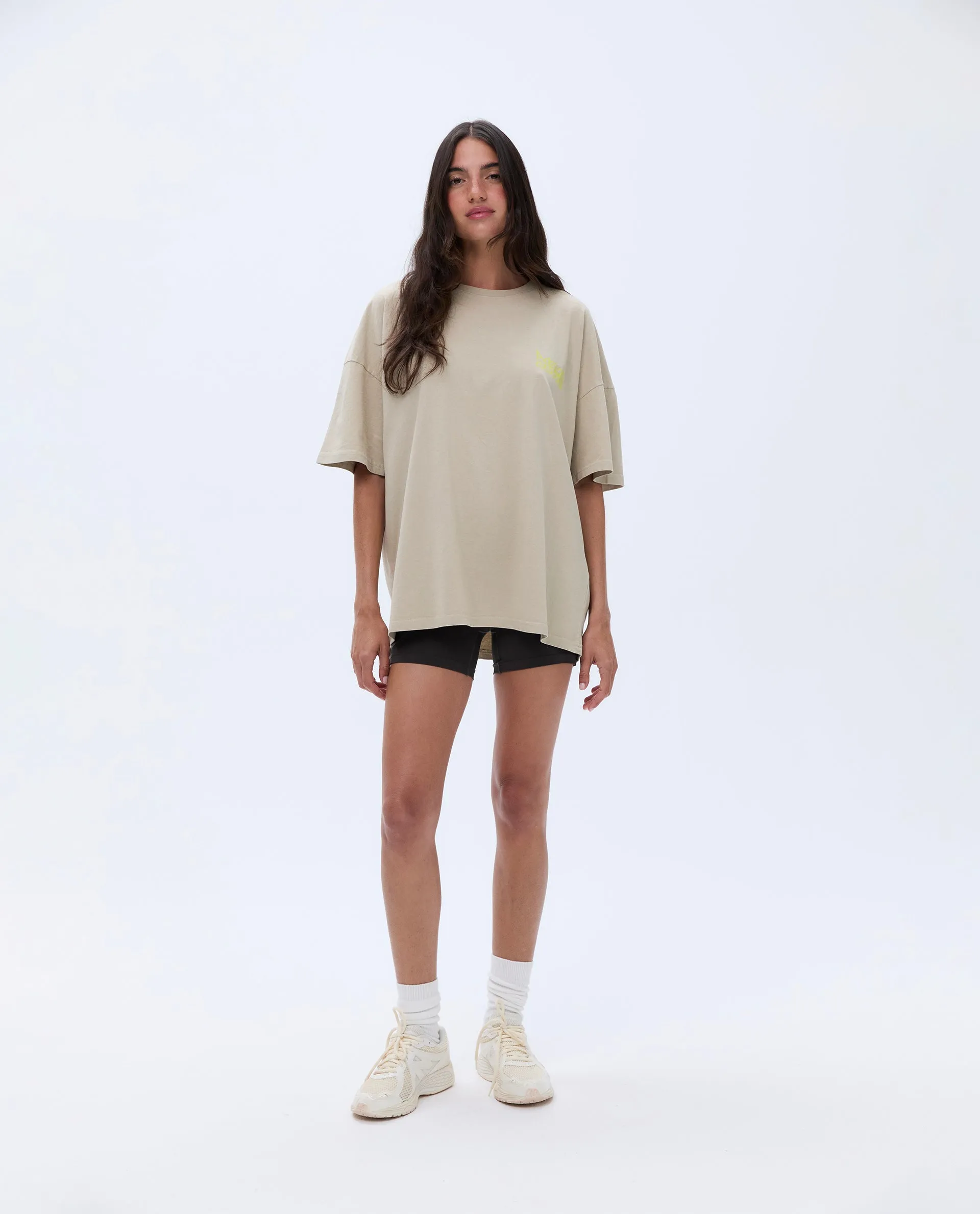 Trail Washed Short Sleeve Oversized T-shirt - Sand sold by Adanola product image thumbnail 4