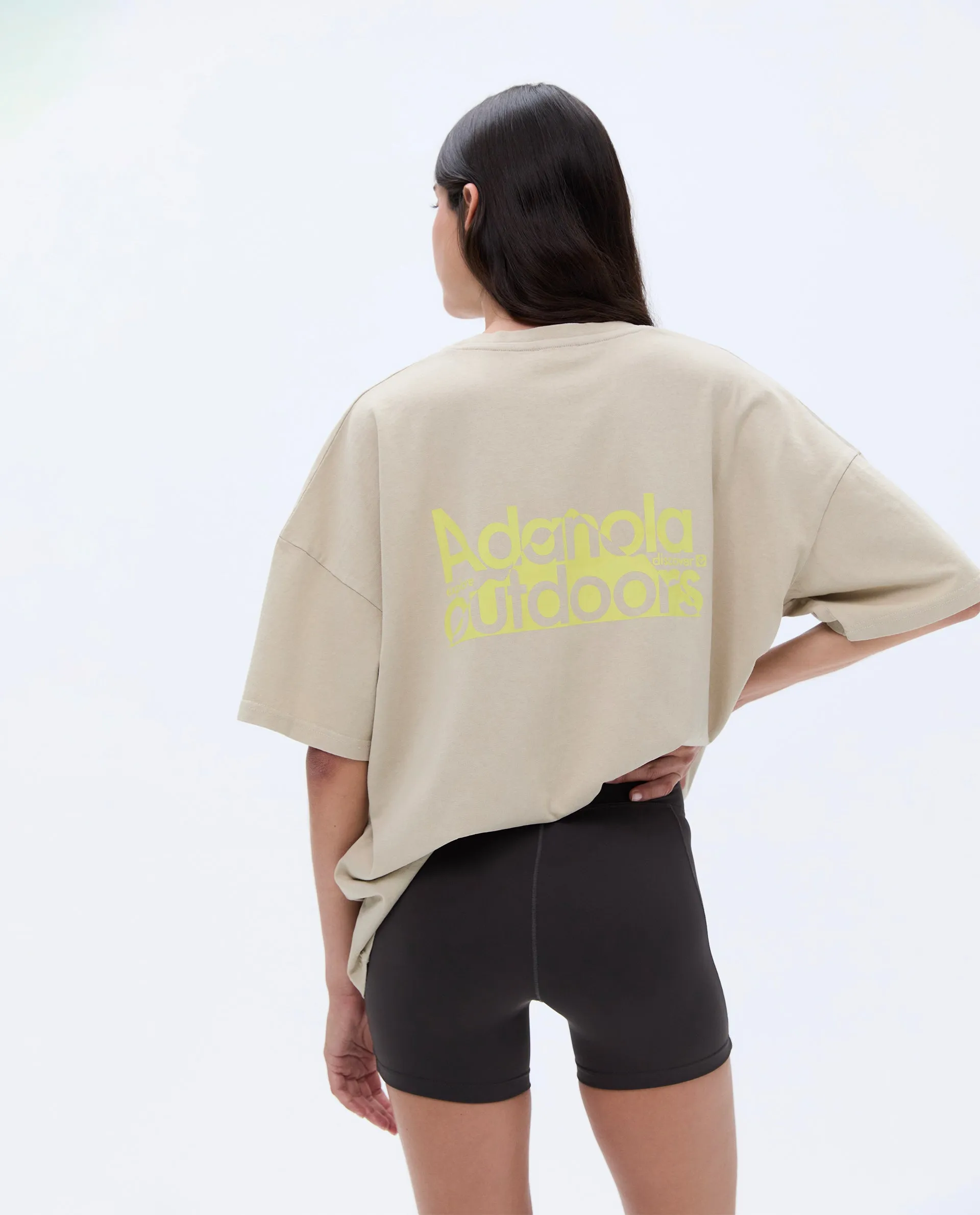 Trail Washed Short Sleeve Oversized T-shirt - Sand sold by Adanola product image thumbnail 2