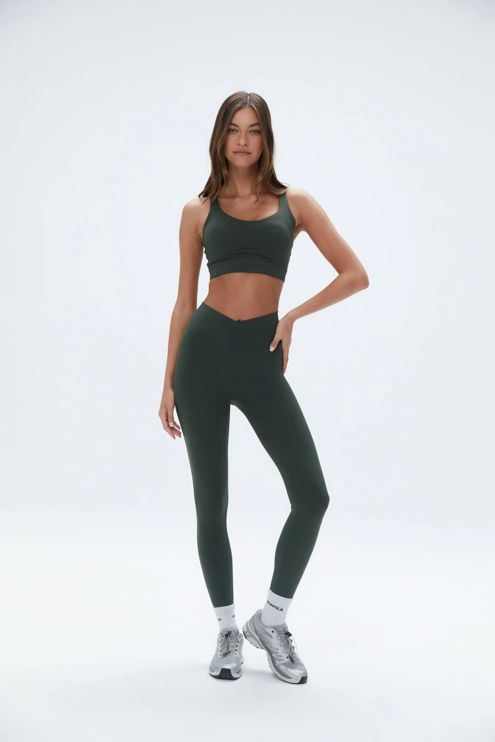 Ultimate Cross Back Bra - Dark Olive sold by Adanola product image thumbnail 4