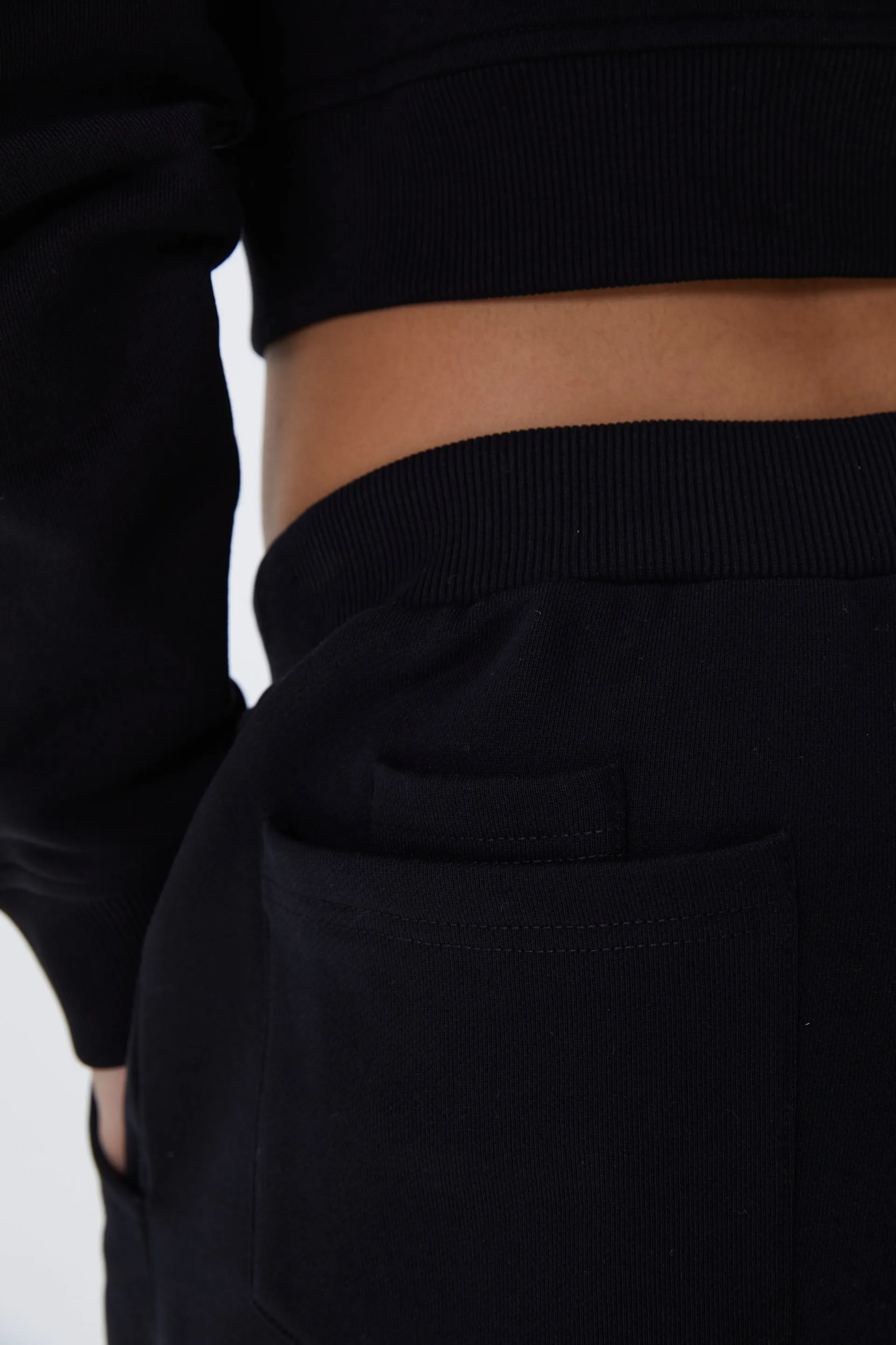 Low Rise Straight Leg Sweatpants - Black sold by Adanola product image thumbnail 4