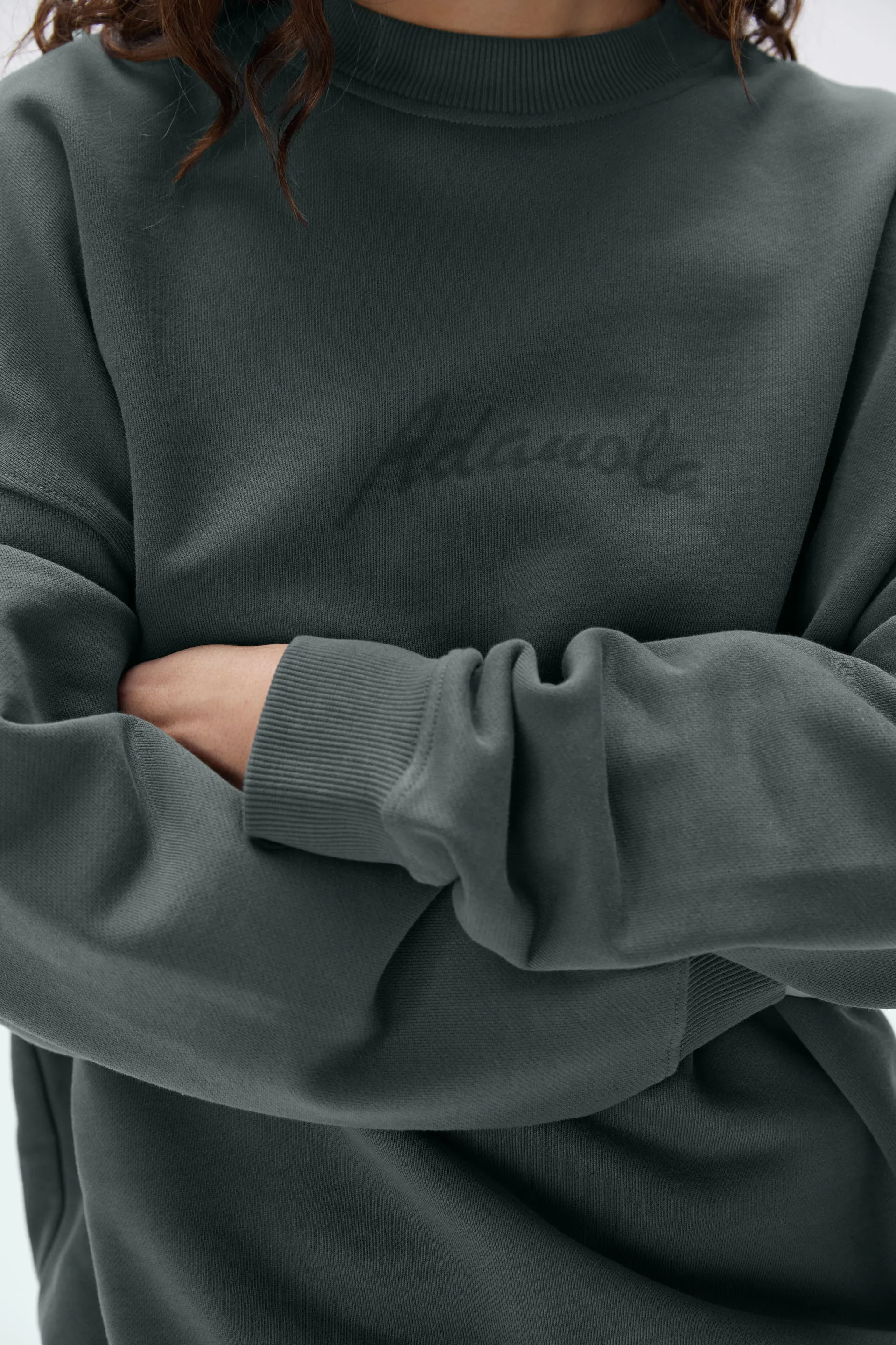 Freehand Oversized Sweatshirt - Mineral Green sold by Adanola product image thumbnail 2