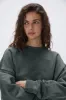Freehand Oversized Sweatshirt - Mineral Green sold by Adanola