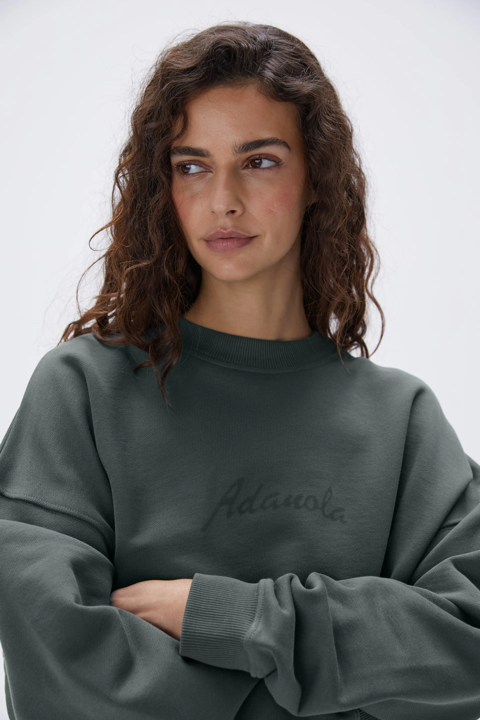 Freehand Oversized Sweatshirt - Mineral Green sold by Adanola product image thumbnail 4