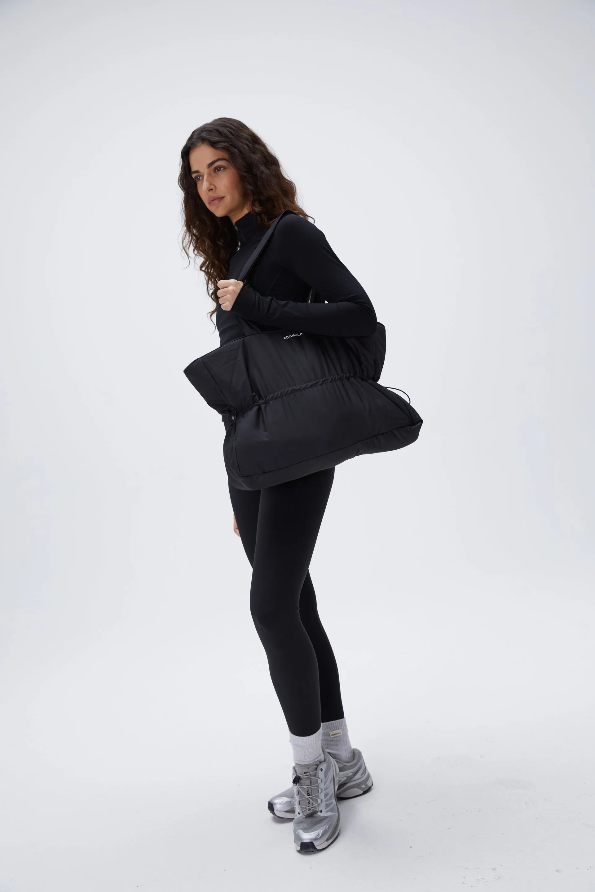 Puffer Tote Bag - Black sold by Adanola product image thumbnail 2